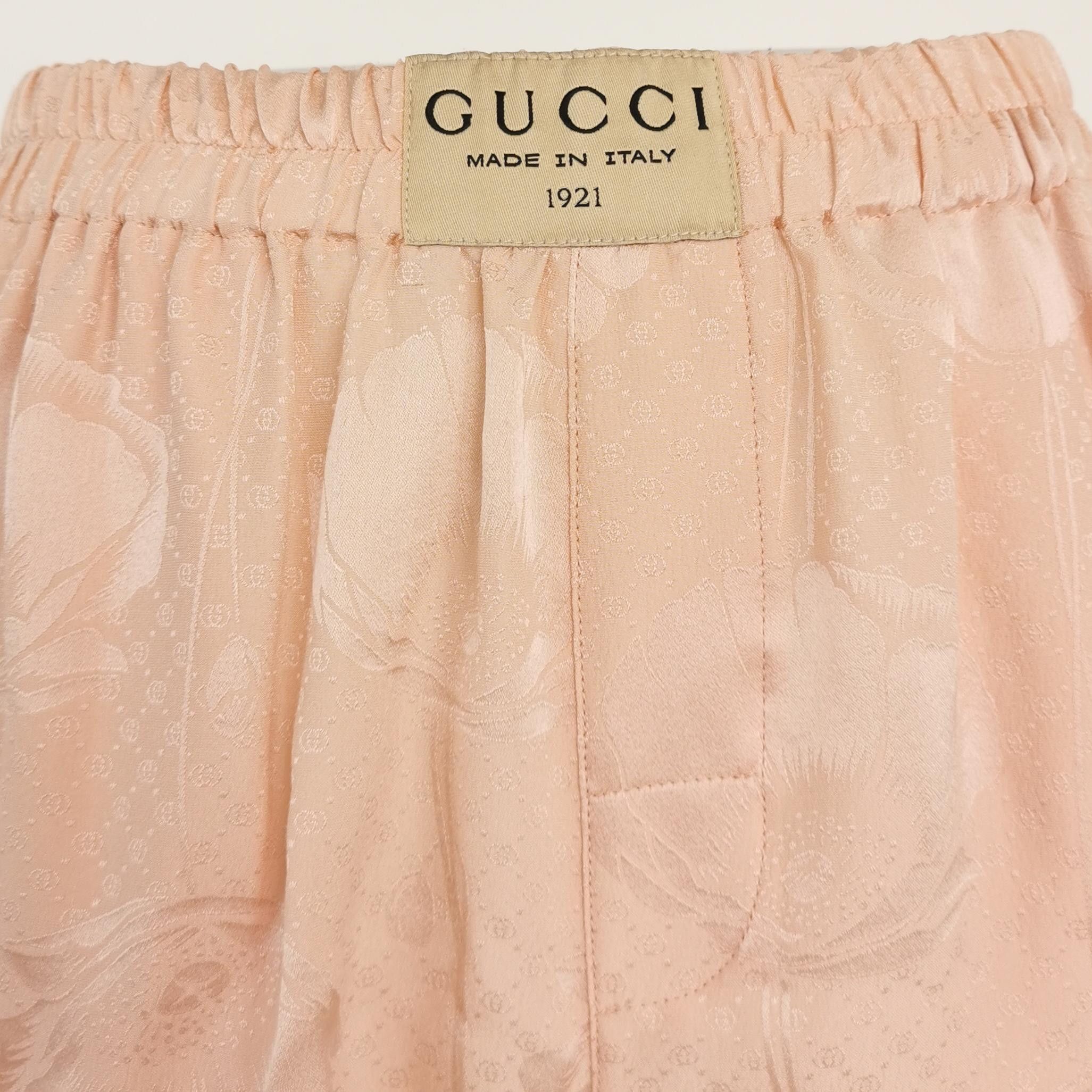 Gucci Gucci Silk Logo Shorts Size 36 Size 25" / US 0 / IT 36 - 3 Thumbnail