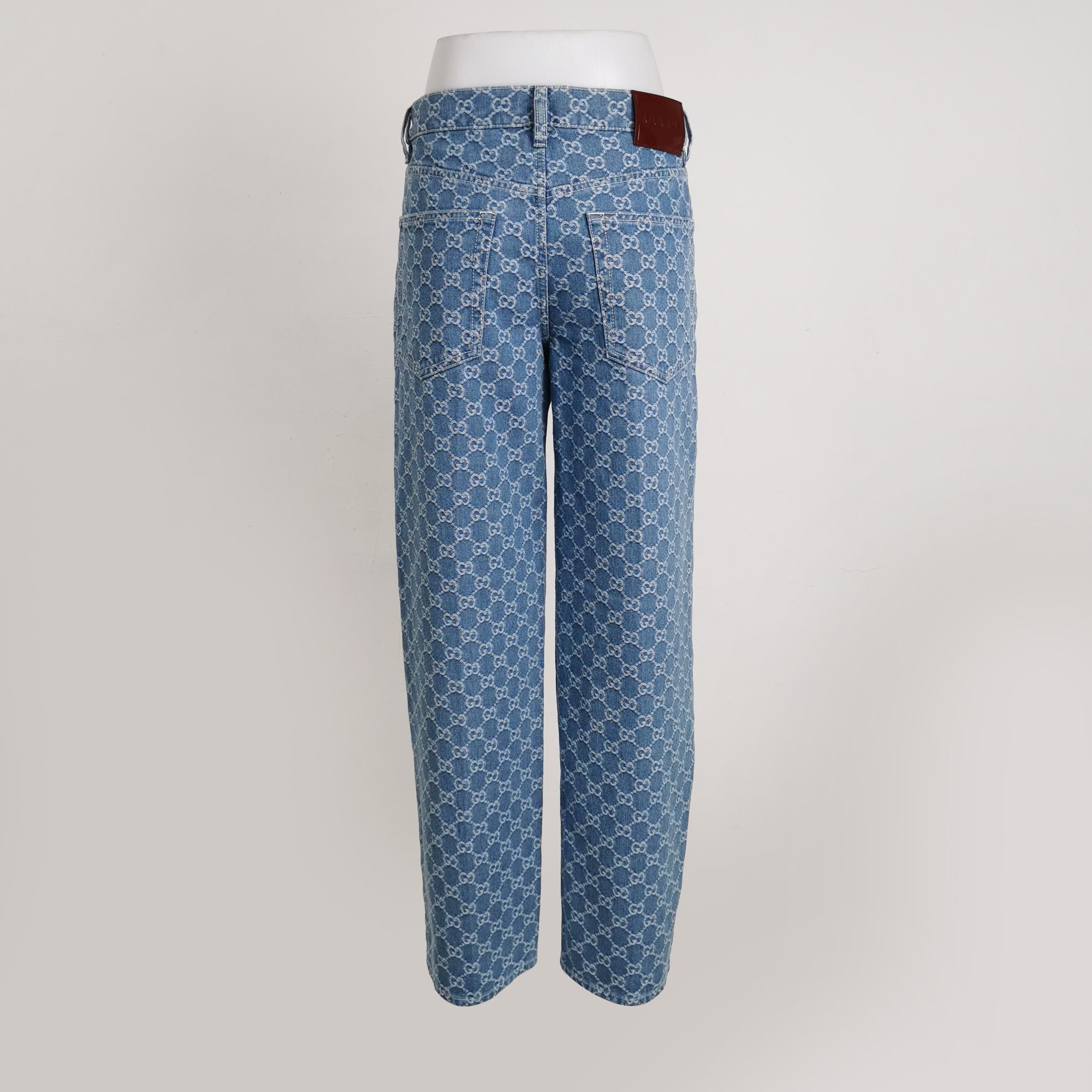 Gucci Gucci GG Monogram Denim Jeans Size 26 Size US 26 / EU 42 - 2 Thumbnail