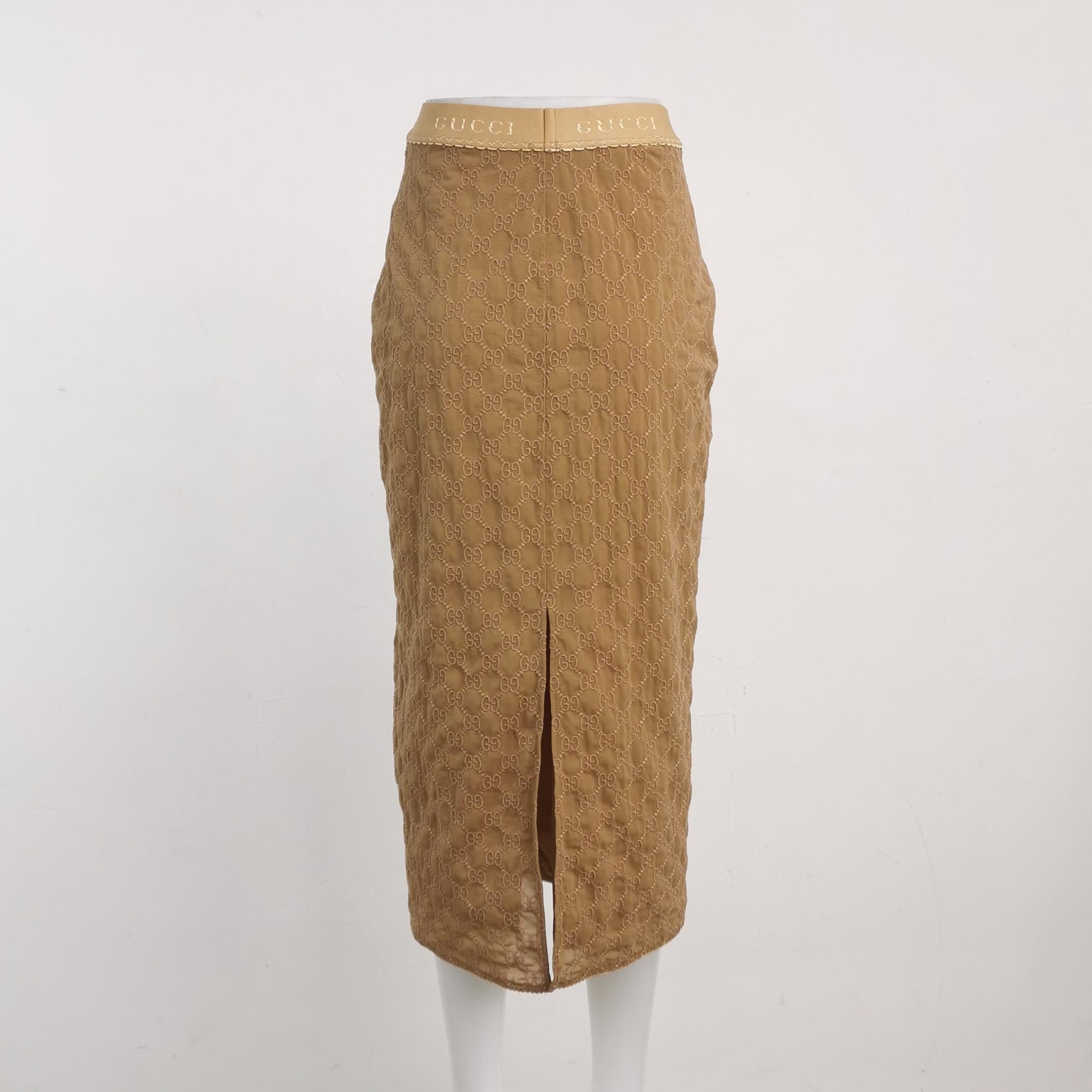Gucci Gucci GG Monogram Quilted Skirt Size XS Size 26" / US 2 / IT 38 - 2 Thumbnail