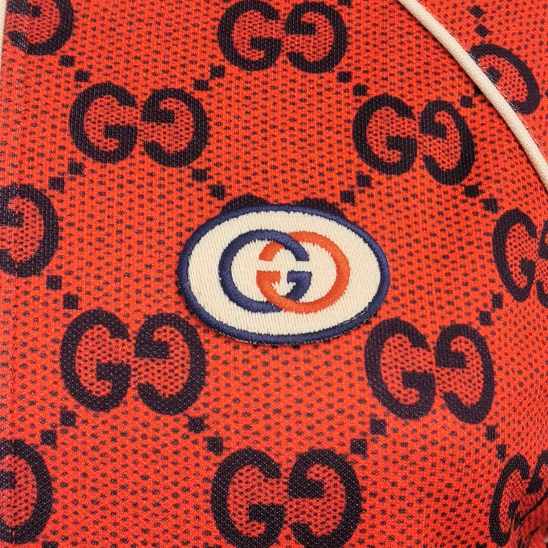 Gucci Gucci Red GG Monogram Zip-up Jacket Size XS Size US XS / EU 42 / 0 - 3 Thumbnail