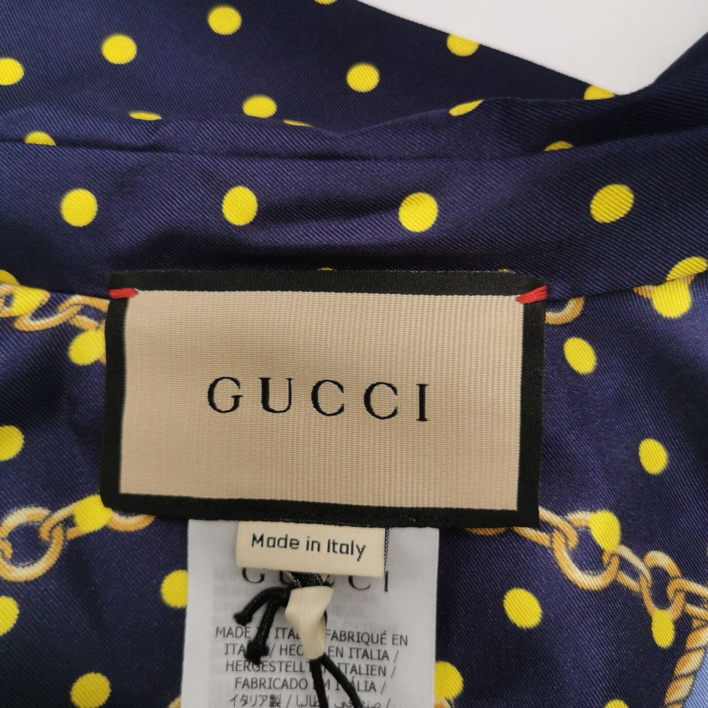 Gucci Gucci Polka Dot Chain Silk Blouse Size 38 Size XS / US 0-2 / IT 36-38 - 5 Thumbnail
