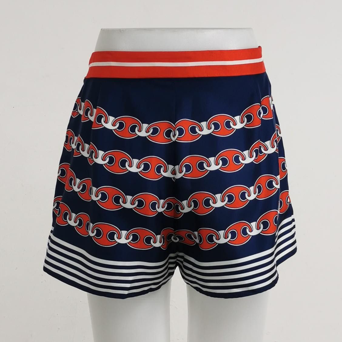 Gucci Gucci Chain Print Silk Shorts Size 28 Size US 28 / EU 44 - 2 Thumbnail