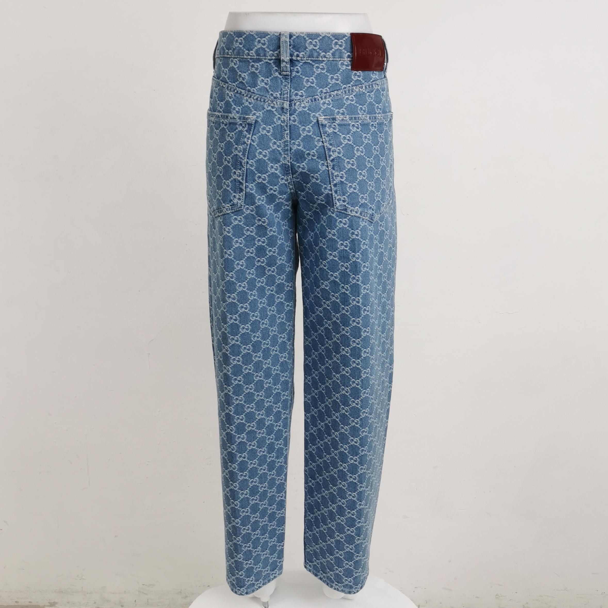 Gucci Gucci GG Monogram Denim Jeans Size 27 Size US 27 - 2 Thumbnail