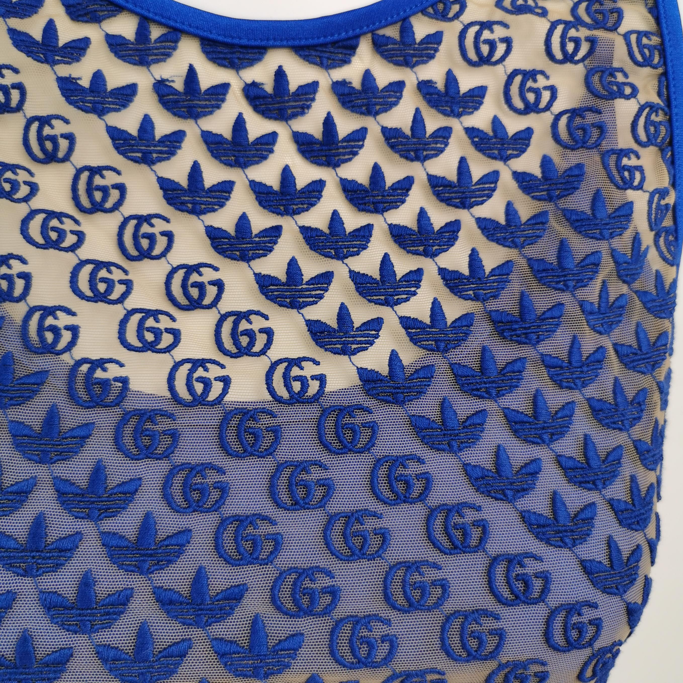 Gucci Gucci x Adidas GG Monogram Crop Top XXS Size XXS / US 00 / IT 34 - 3 Thumbnail