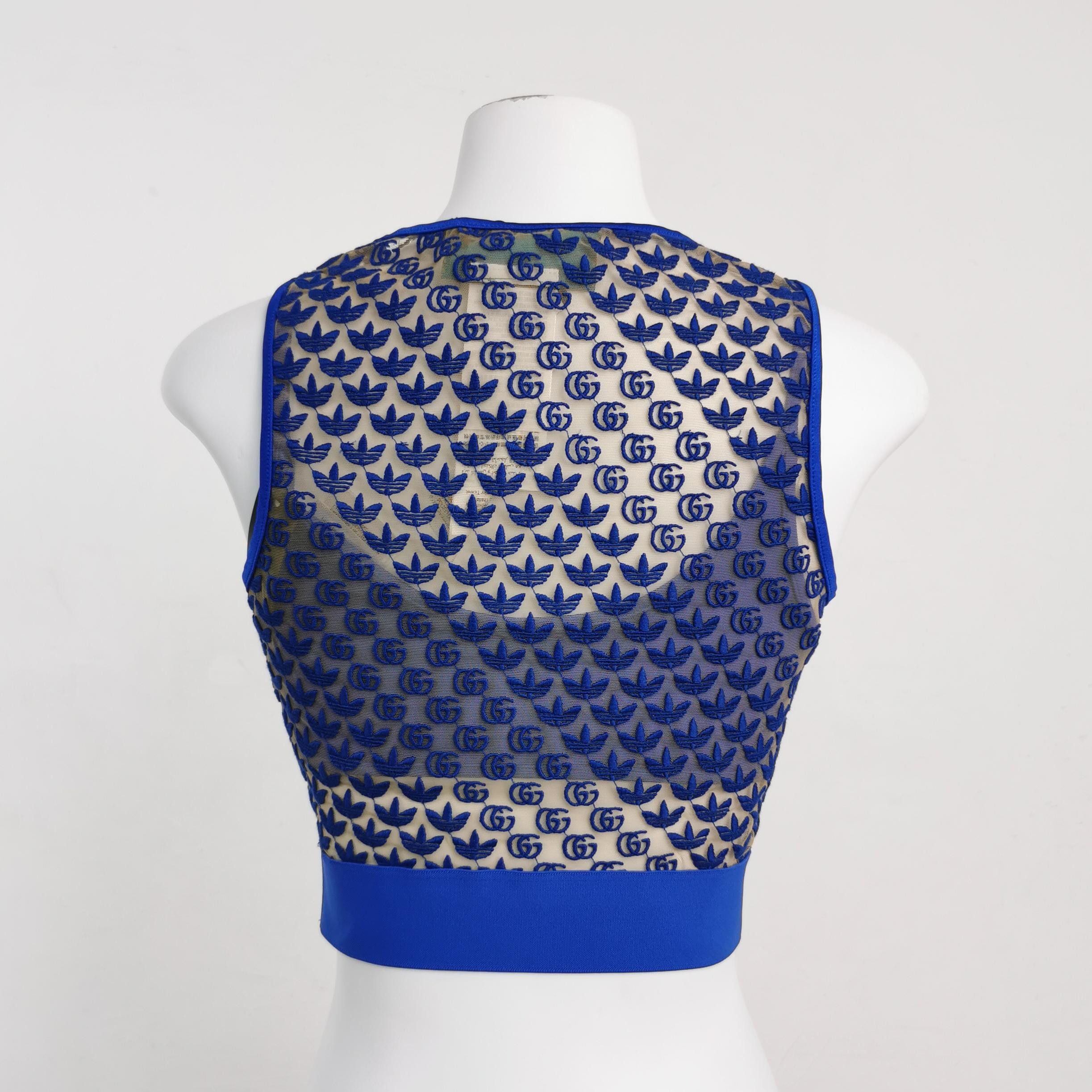 Gucci Gucci x Adidas GG Monogram Crop Top XXS Size XXS / US 00 / IT 34 - 2 Thumbnail