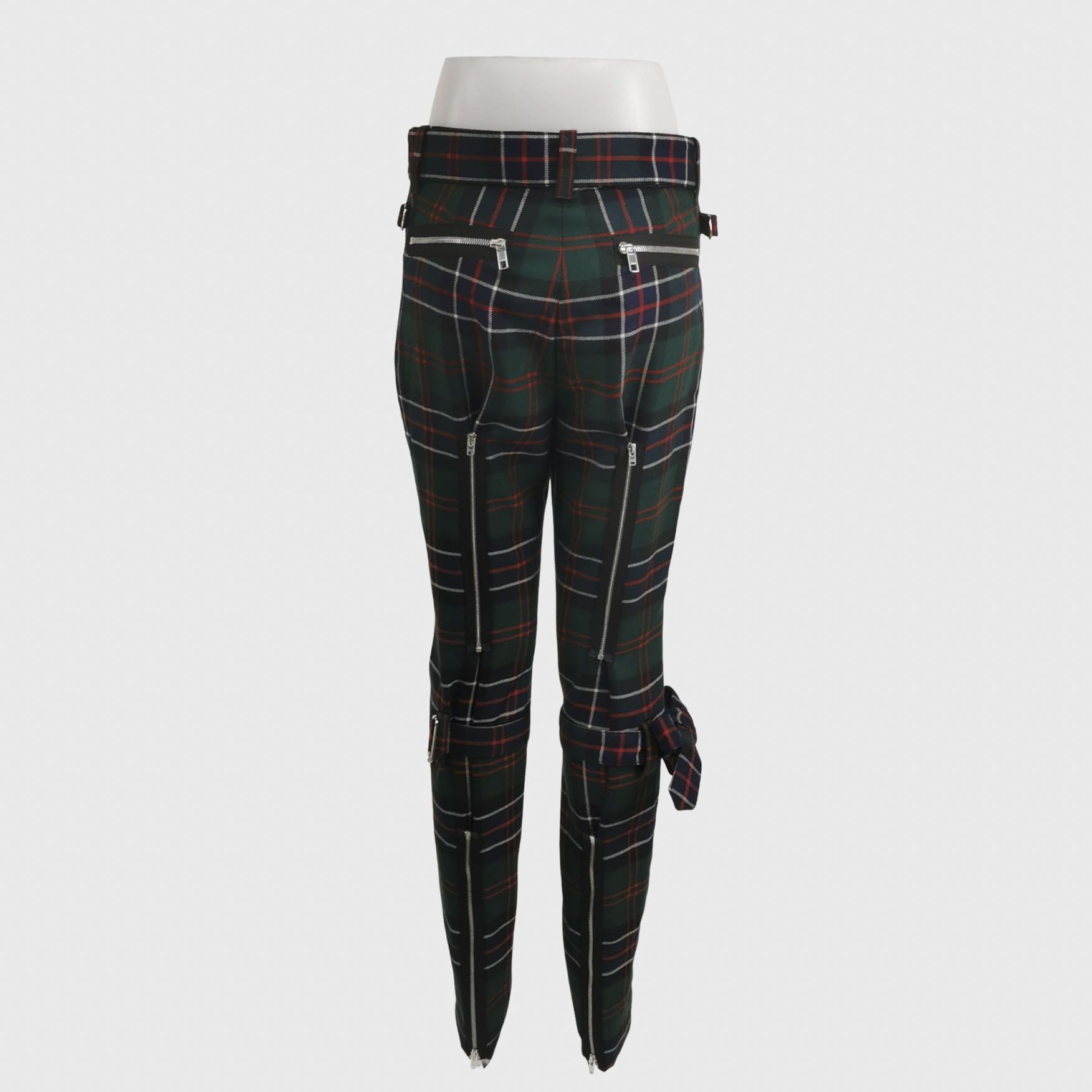 Gucci Gucci Plaid Wool Trousers Size 36 Size 25" / US 0 / IT 36 - 2 Thumbnail