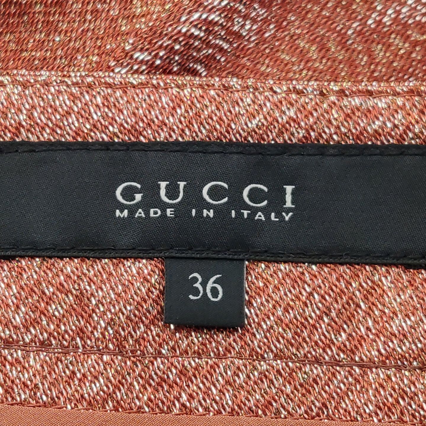 Gucci Gucci Bronze Shimmer Pants Size 36 Size 25" / US 0 / IT 36 - 5 Thumbnail