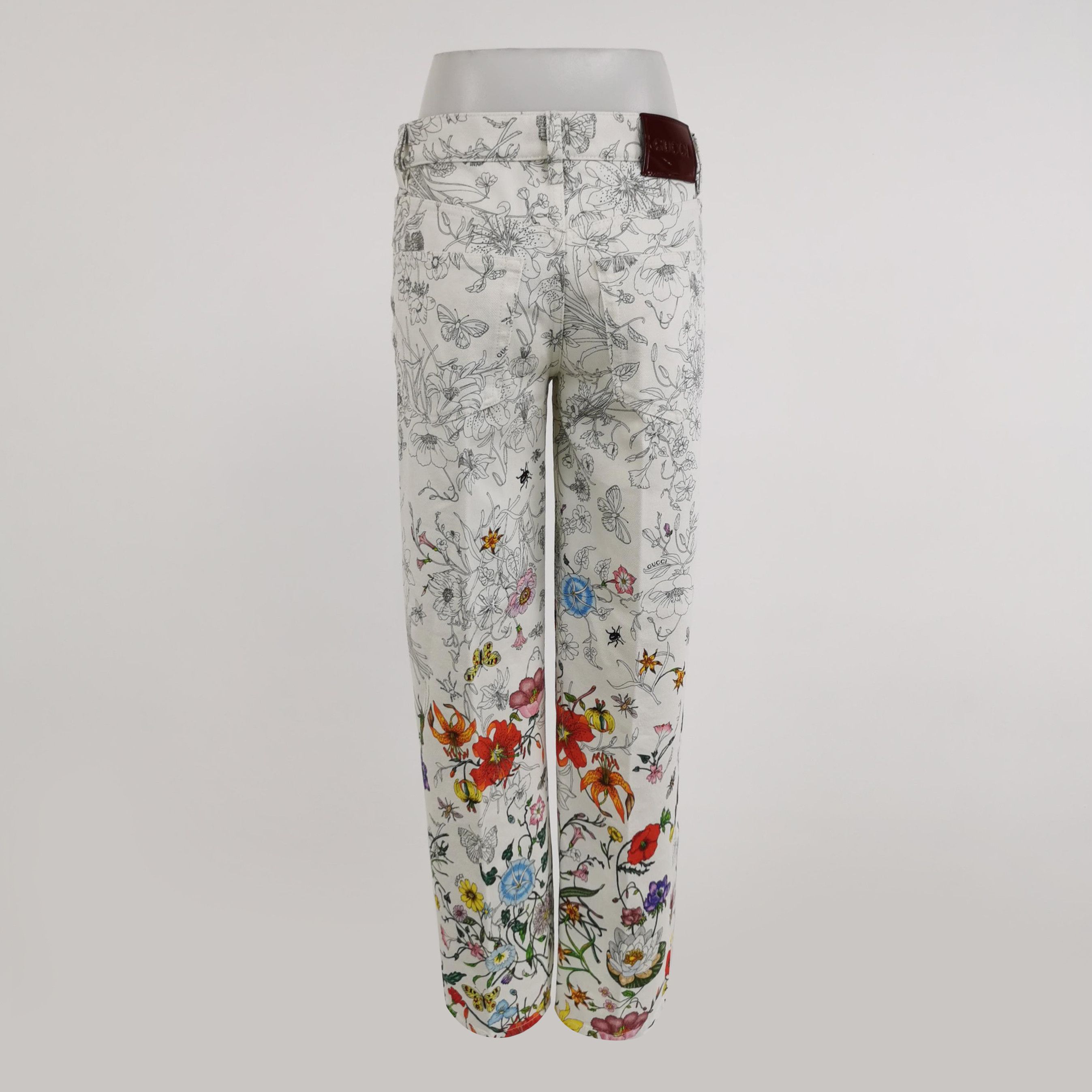 Gucci Gucci Floral Print Pants Size 28 Size 28" / US 6 / IT 42 - 2 Thumbnail