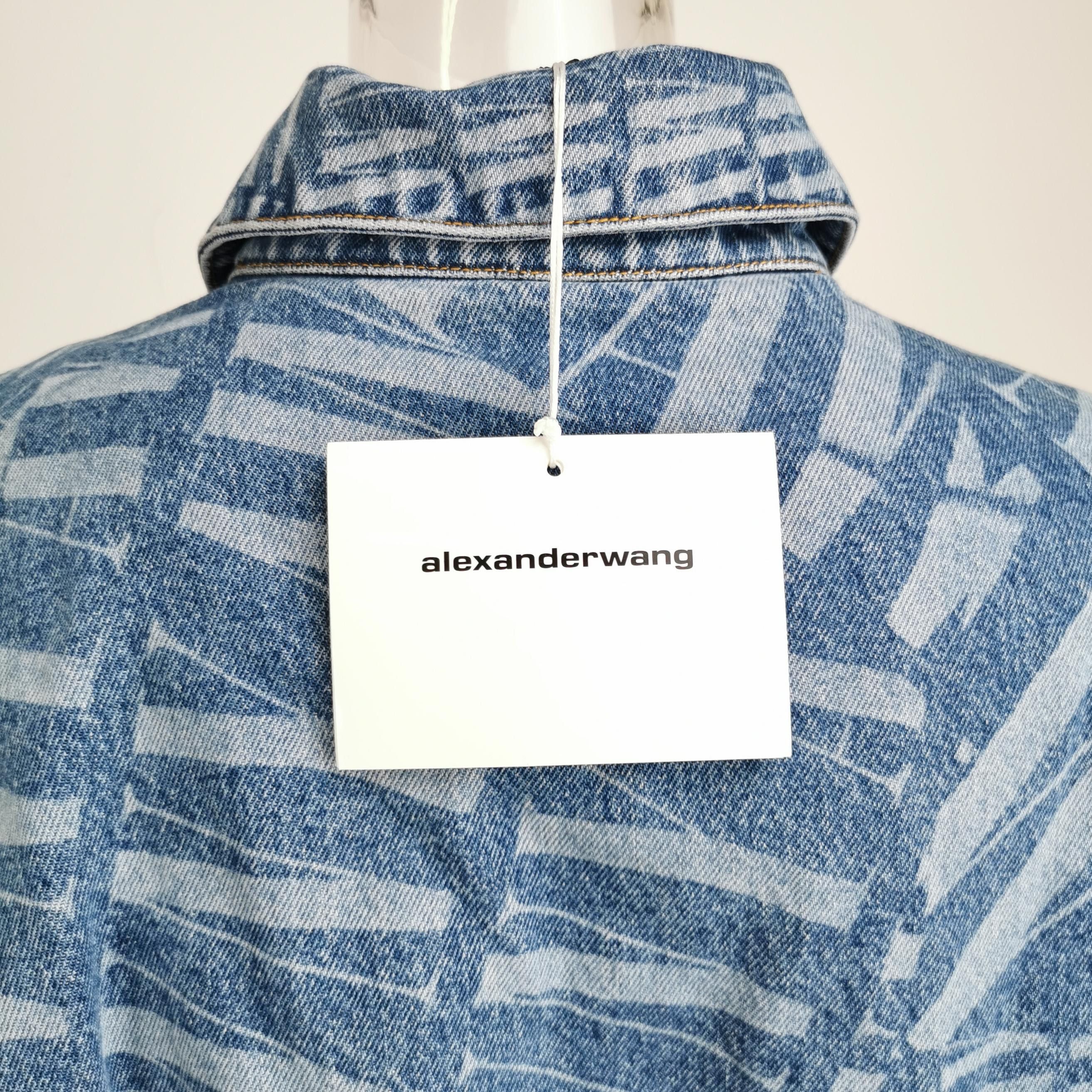 Alexander Wang Alexander Wang Printed Denim Jacket Size XS Size XS / US 0-2 / IT 36-38 - 5 Thumbnail