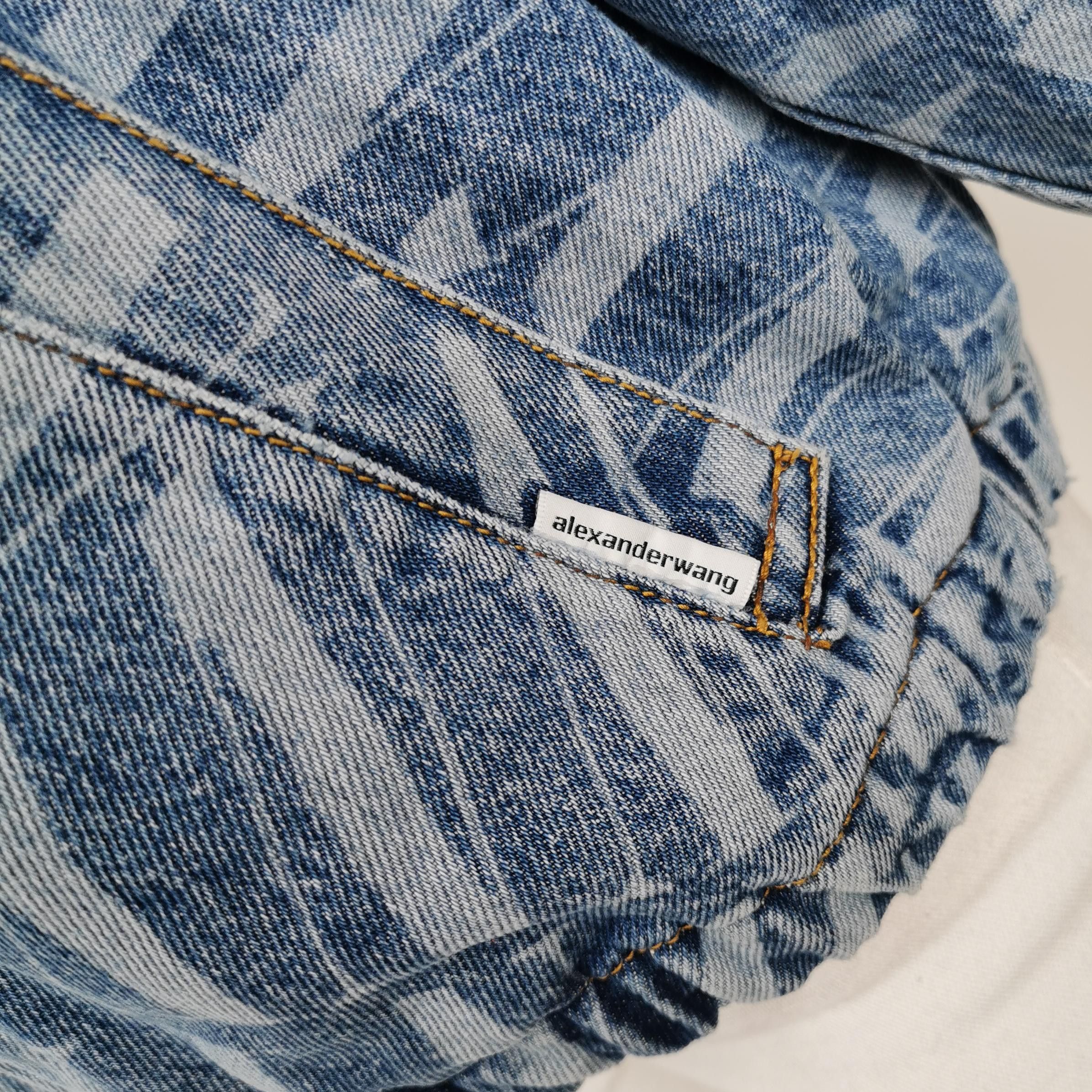 Alexander Wang Alexander Wang Printed Denim Jacket Size XS Size XS / US 0-2 / IT 36-38 - 4 Thumbnail