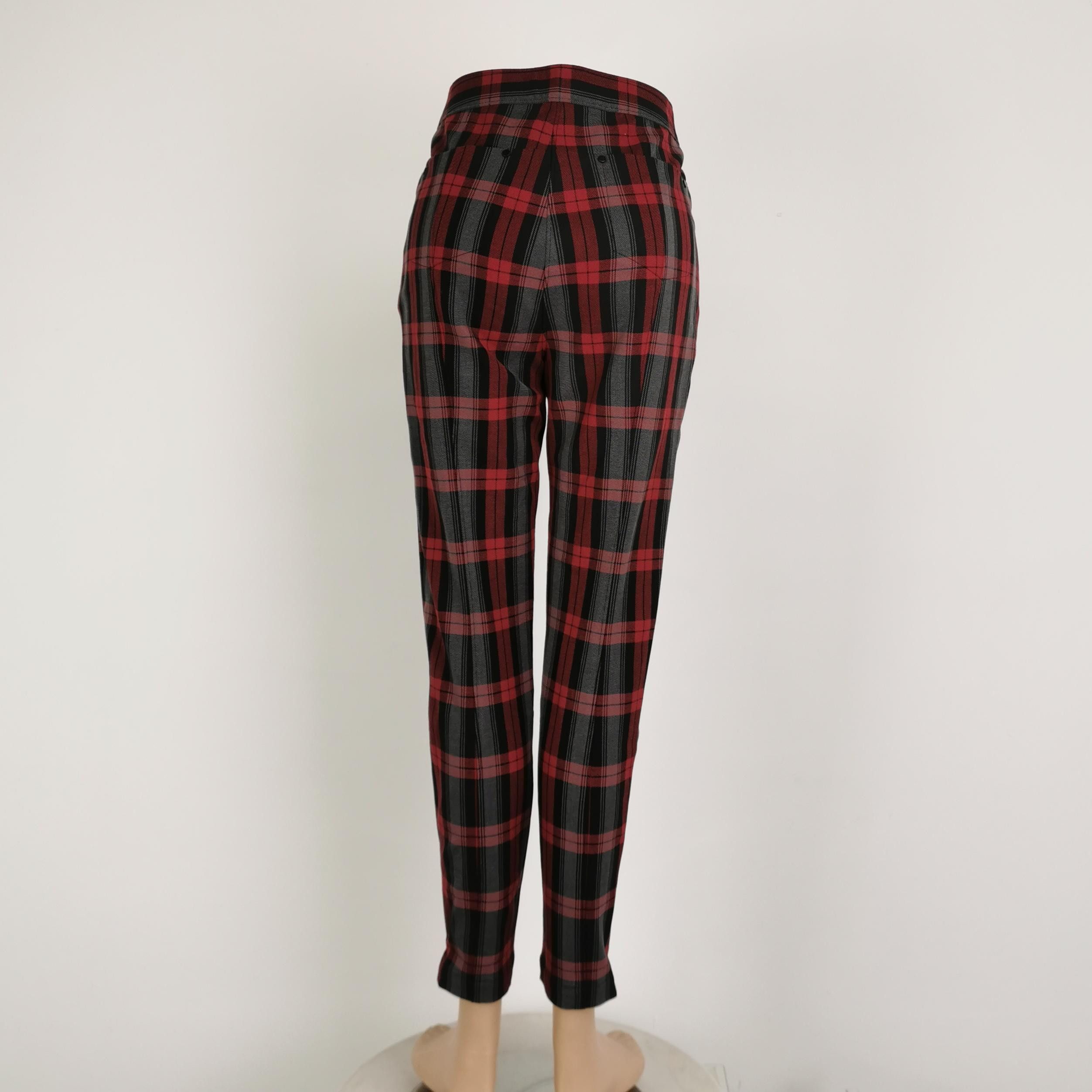 Alexander Wang Alexander Wang Red Plaid Pants Size 6 Size 28" / US 6 / IT 42 - 3 Thumbnail
