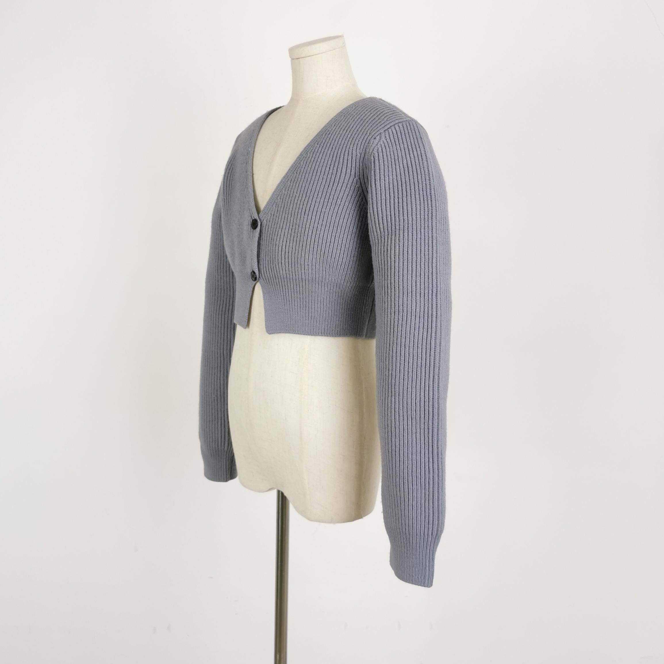 Alexander Wang Alexander Wang Ribbed V-Neck Cardigan Size S Size S / US 4 / IT 40 - 2 Thumbnail