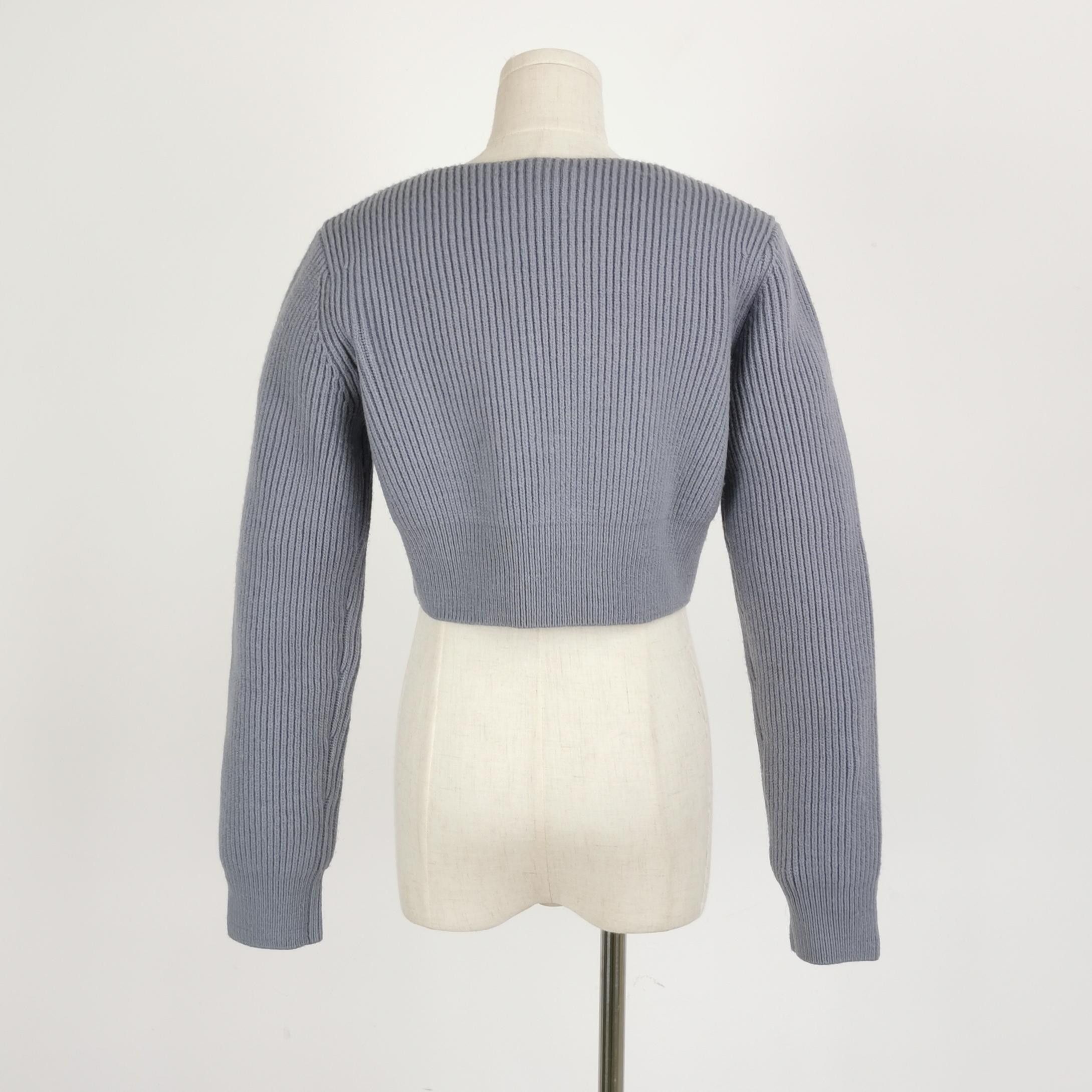 Alexander Wang Alexander Wang Ribbed V-Neck Cardigan Size S Size S / US 4 / IT 40 - 3 Thumbnail