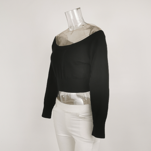 Alexander Wang Alexander Wang Black Wool Blend Sweater Size S Size S / US 4 / IT 40 - 2 Thumbnail
