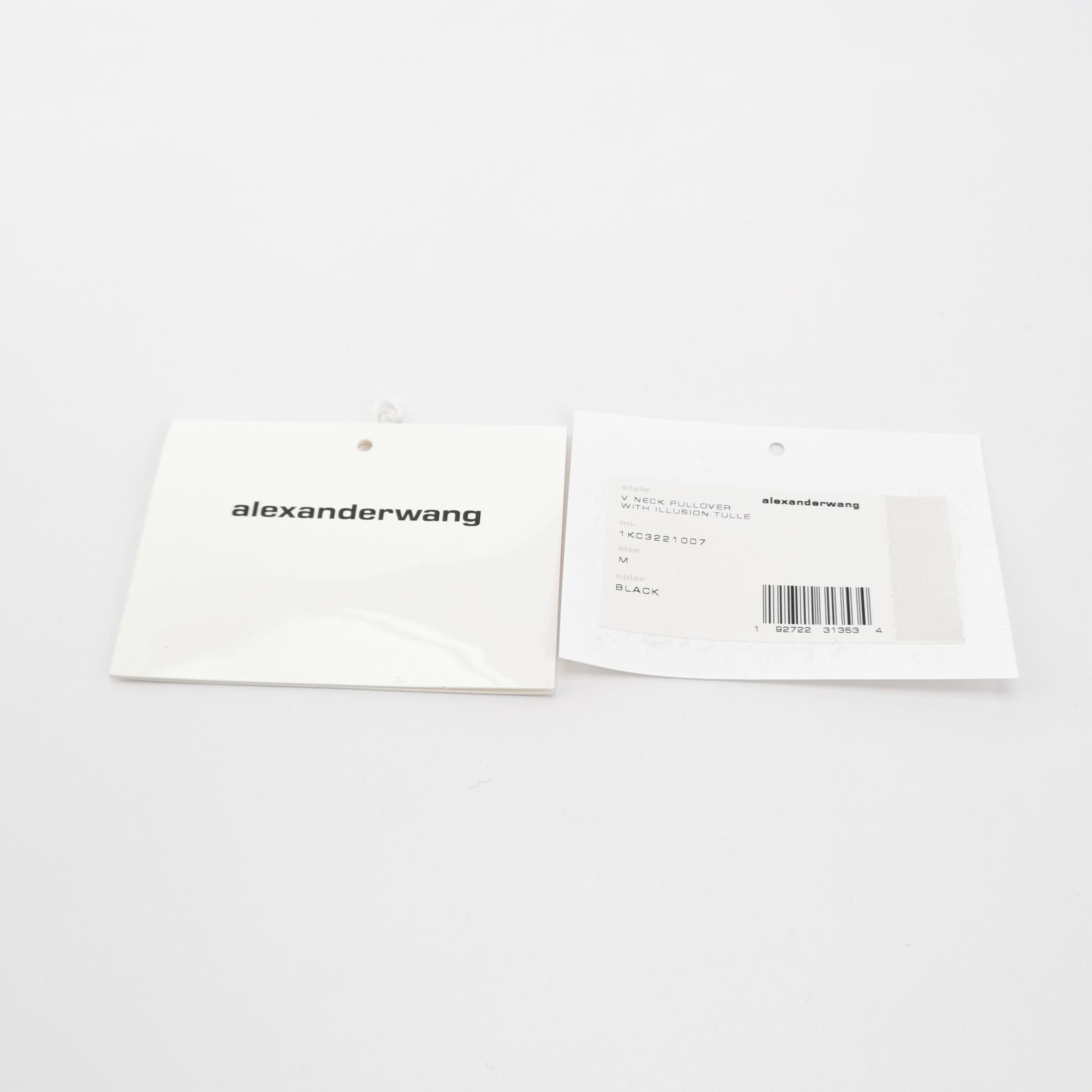 Alexander Wang Alexander Wang V-Neck Illusion Tulle Sweater M Size M / US 6-8 / IT 42-44 - 4 Thumbnail