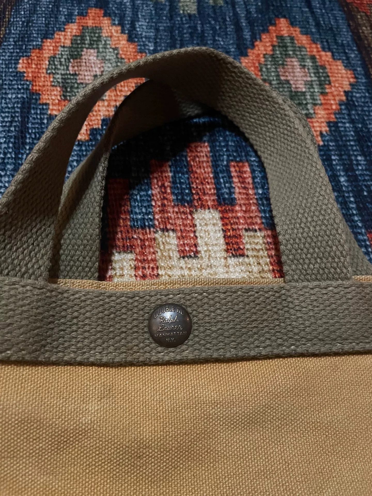 RRL Ralph Lauren RRL Discontinued Canvas Dog Print Crossbody Size ONE SIZE - 4 Thumbnail