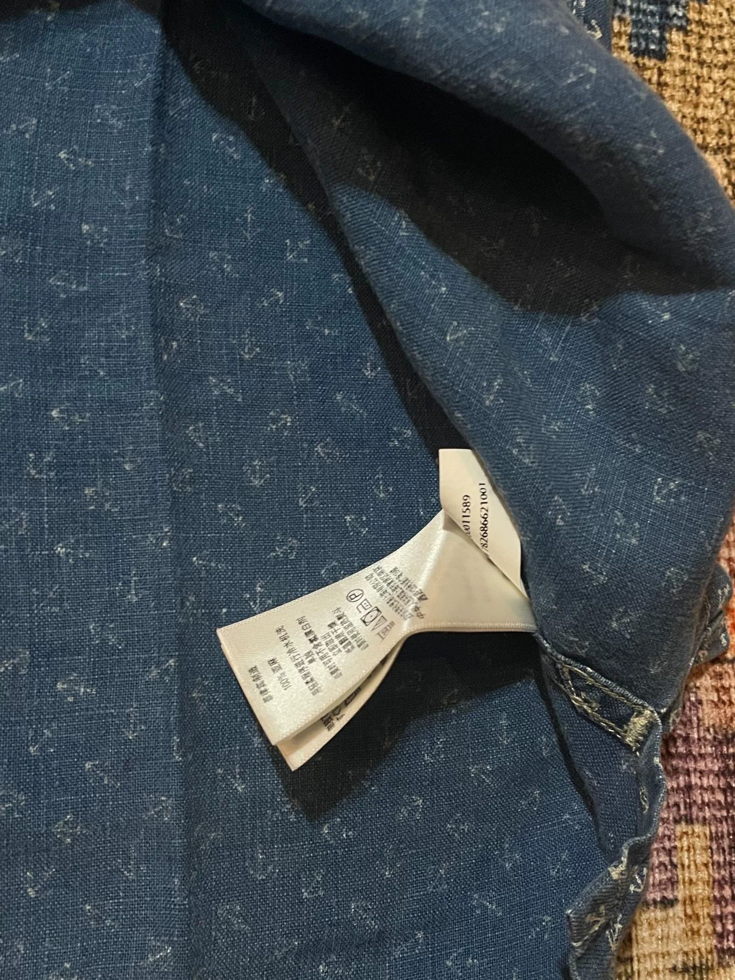 RRL Ralph Lauren RRL Old Style Anchor Indigo Shirt T-shirt S Size US S / EU 44-46 / 1 - 5 Thumbnail