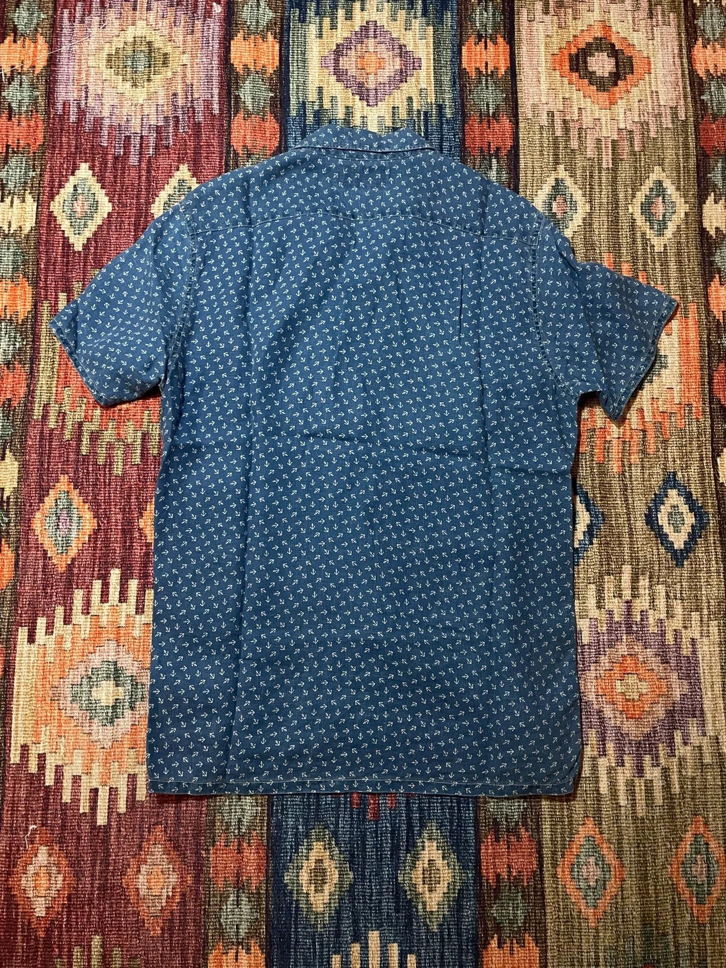 RRL Ralph Lauren RRL Old Style Anchor Indigo Shirt T-shirt S Size US S / EU 44-46 / 1 - 2 Thumbnail
