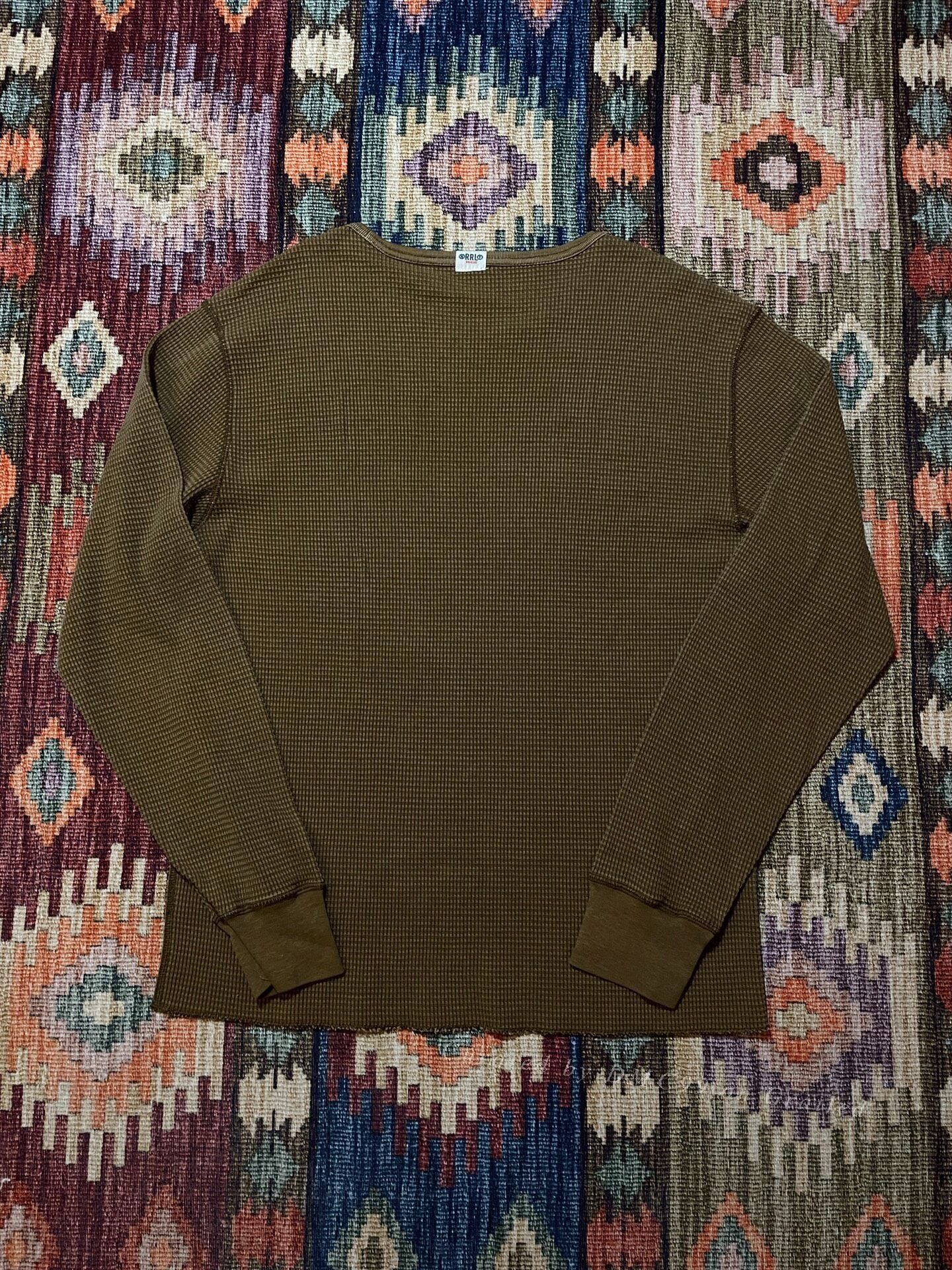 RRL Ralph Lauren RRL Discontinued Waffle Long-Sleeve T-Shirt Size US L / EU 52-54 / 3 - 2 Thumbnail