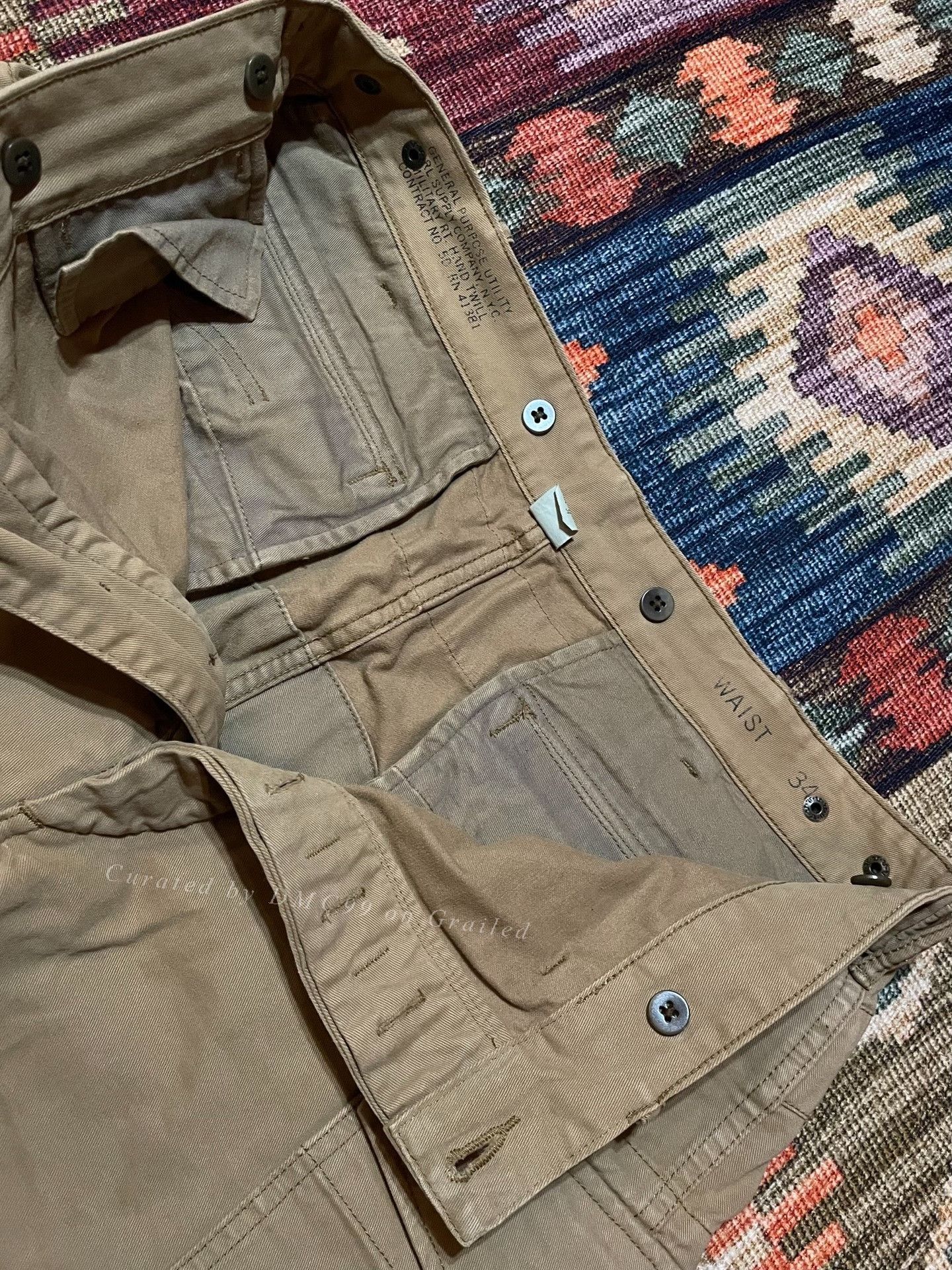 RRL Ralph Lauren RRL Khaki Cargo Shorts Size 34 Size US 34 / EU 50 - 5 Thumbnail