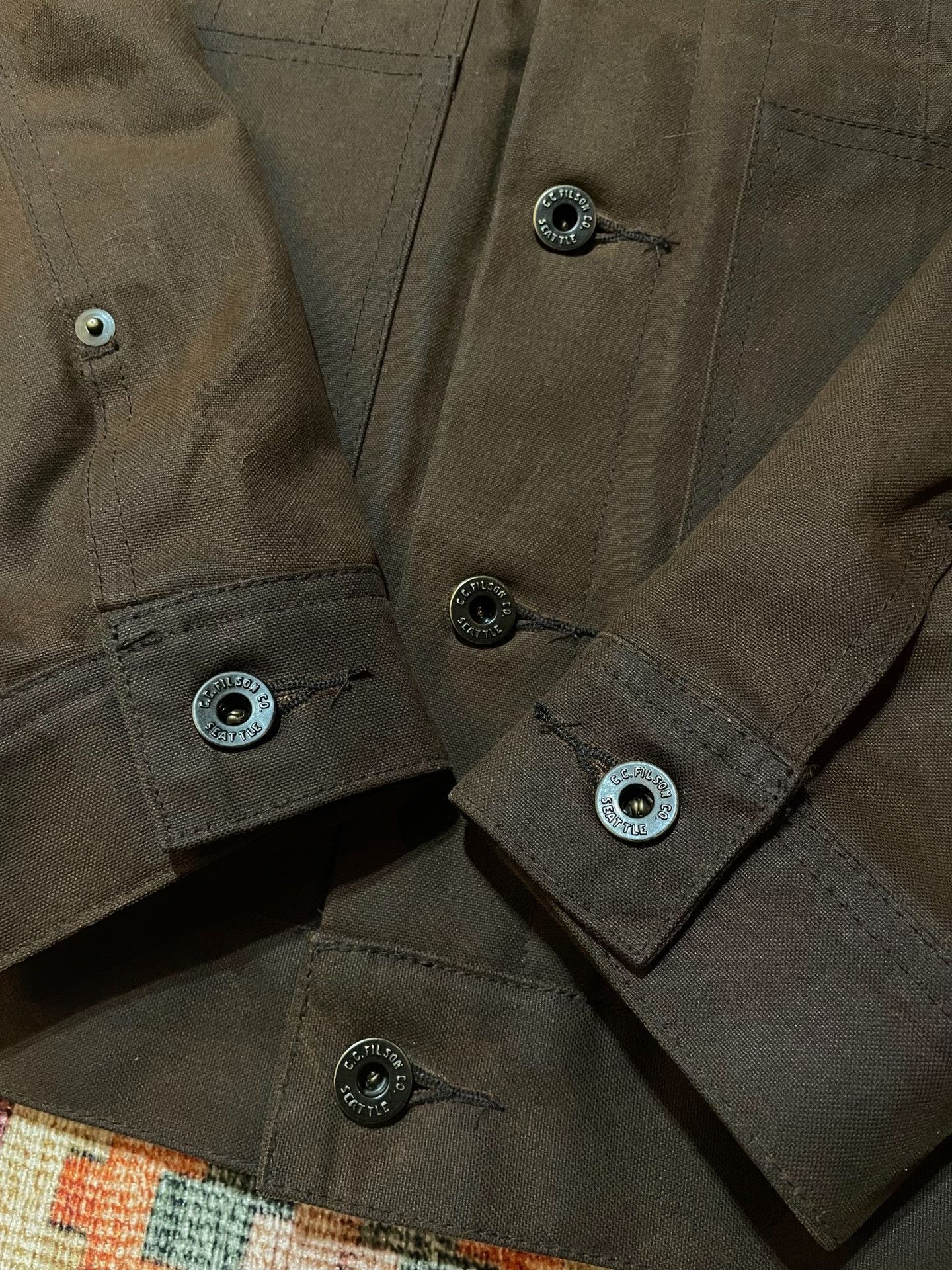 Filson FILSON Cruiser Heavyweight Waxed Canvas Work Jacket Size US S / EU 44-46 / 1 - 6 Thumbnail