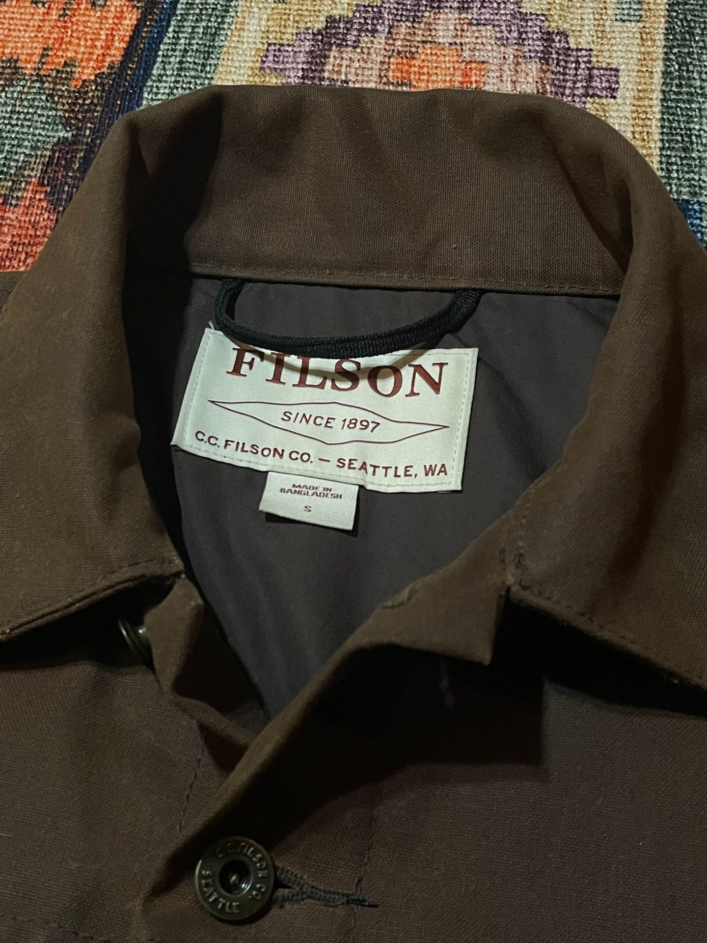 Filson FILSON Cruiser Heavyweight Waxed Canvas Work Jacket Size US S / EU 44-46 / 1 - 3 Thumbnail