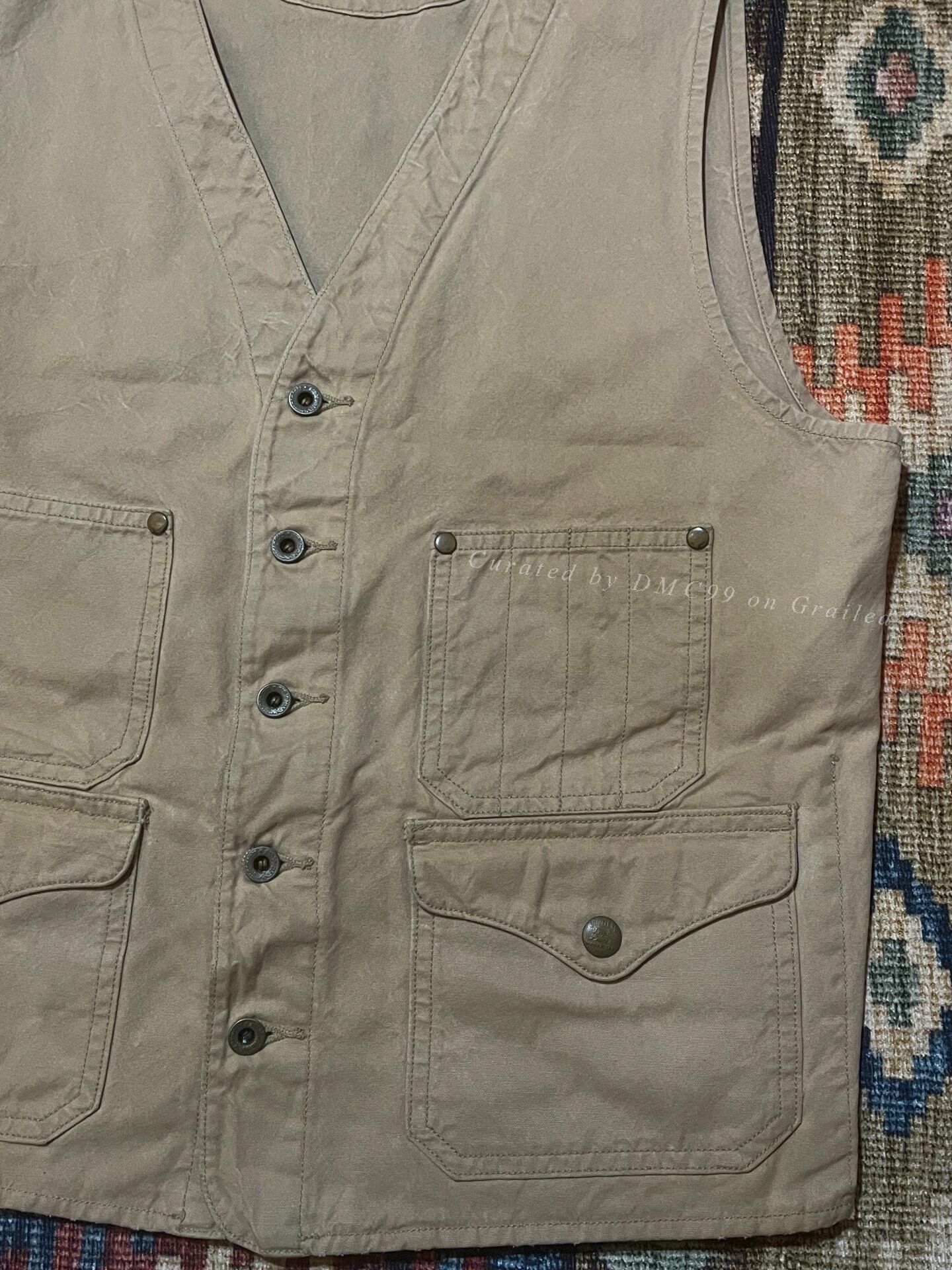 RRL Ralph Lauren RRL Vintage Canvas Work Vest S Size US S / EU 44-46 / 1 - 5 Thumbnail