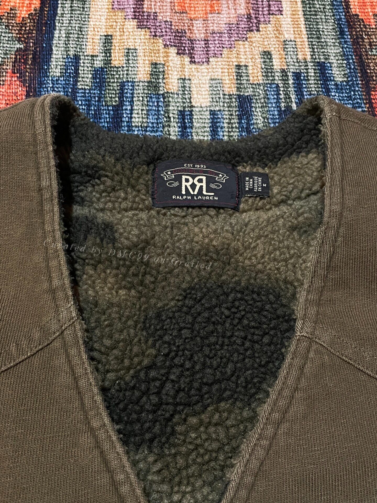 RRL Ralph Lauren RRL Discontinued Camo Fleece Vest Size US M / EU 48-50 / 2 - 3 Thumbnail