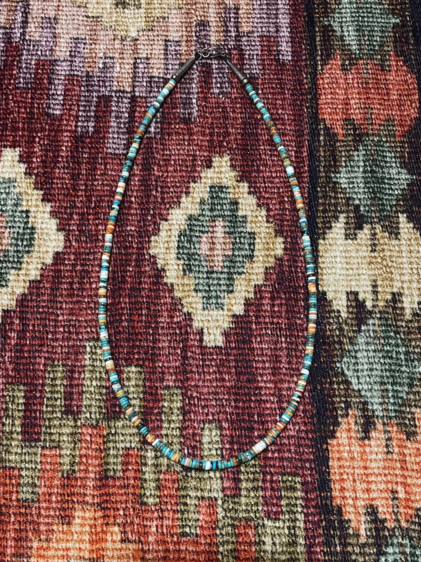 Vintage Turquoise Rainbow Heishi Necklace Size ONE SIZE - 2 Thumbnail