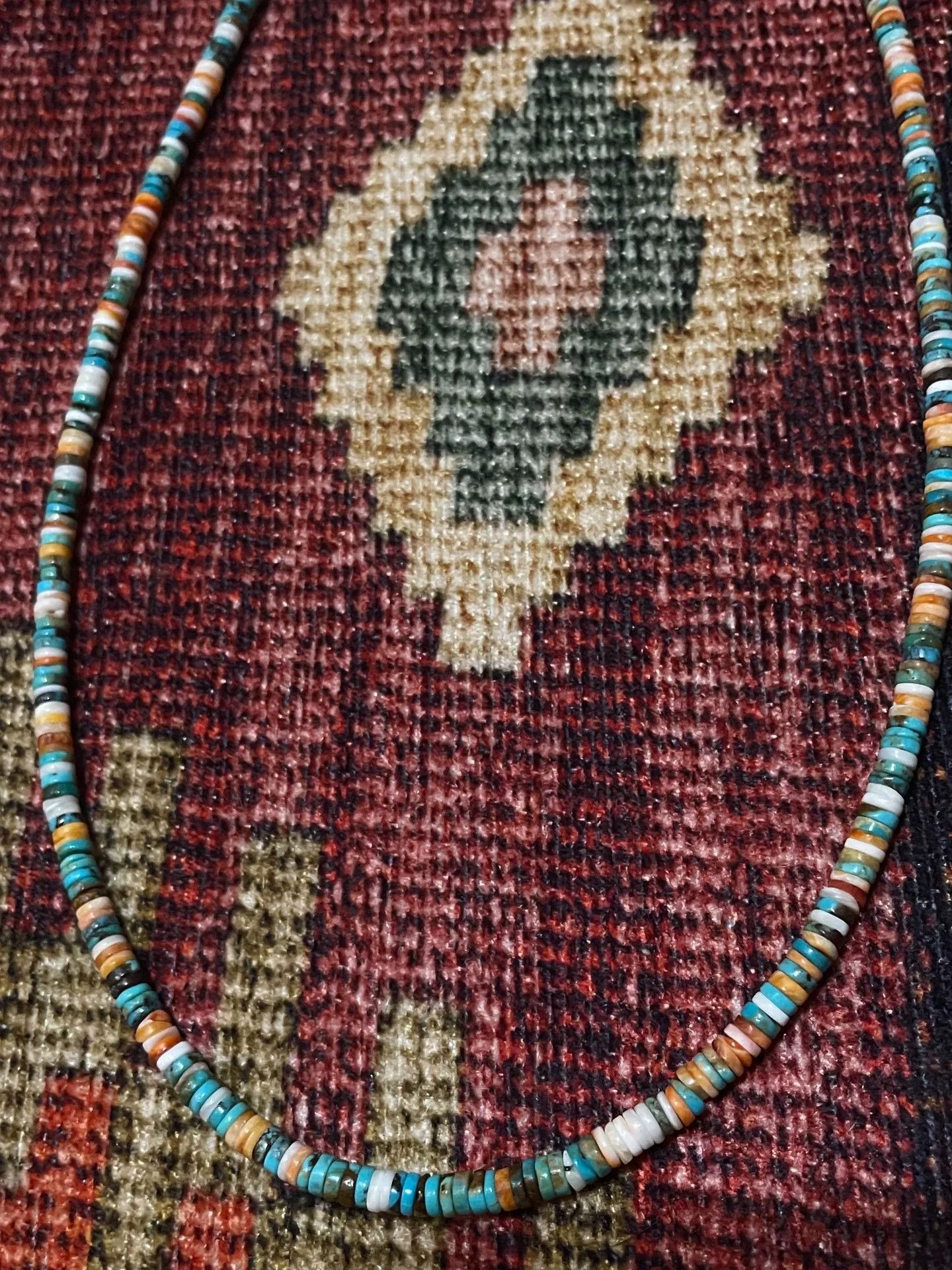 Vintage Turquoise Rainbow Heishi Necklace Size ONE SIZE - 6 Thumbnail
