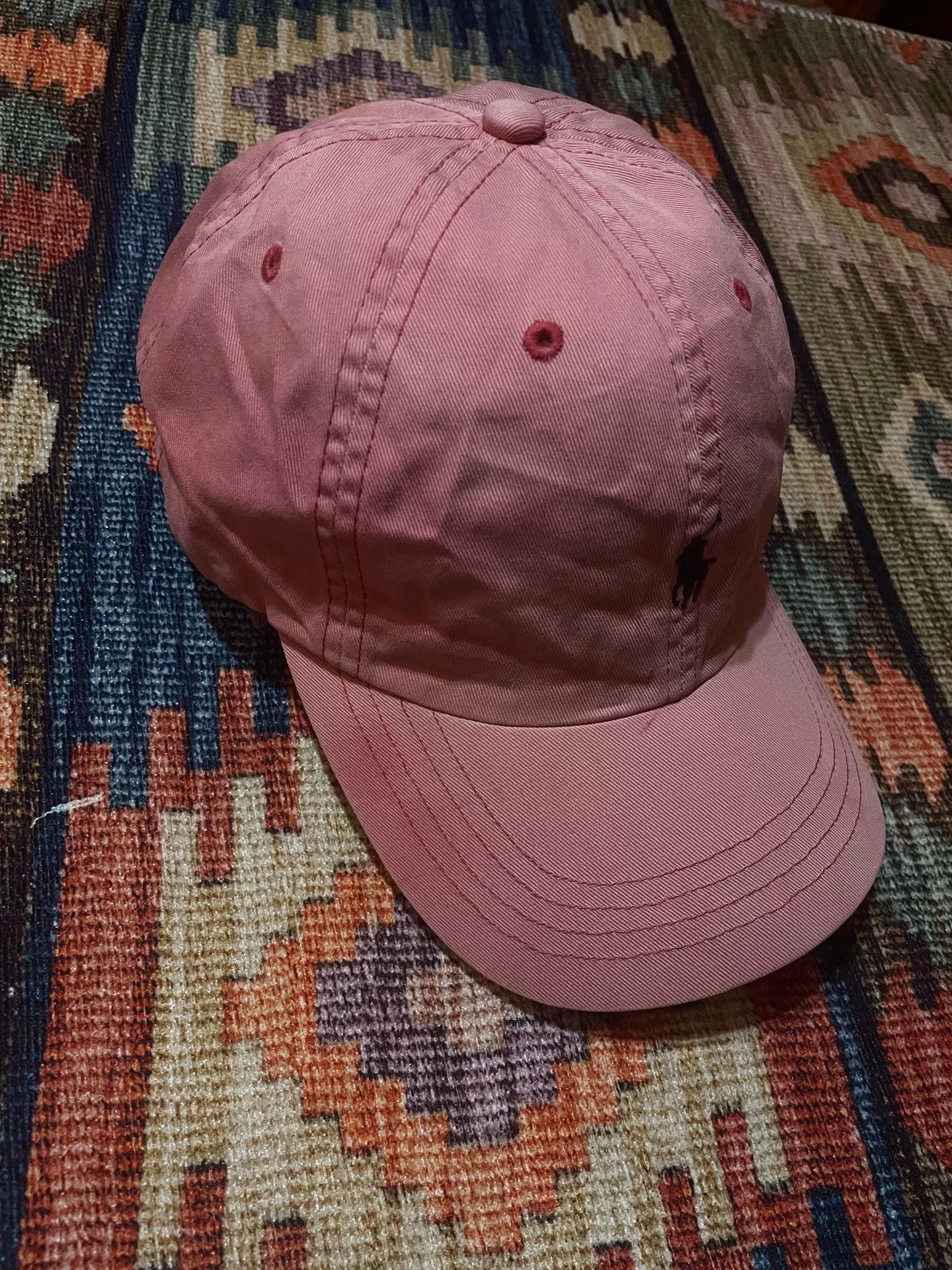 Polo Ralph Lauren Polo Ralph Lauren Washed Pink Baseball Cap Size ONE SIZE - 2 Thumbnail