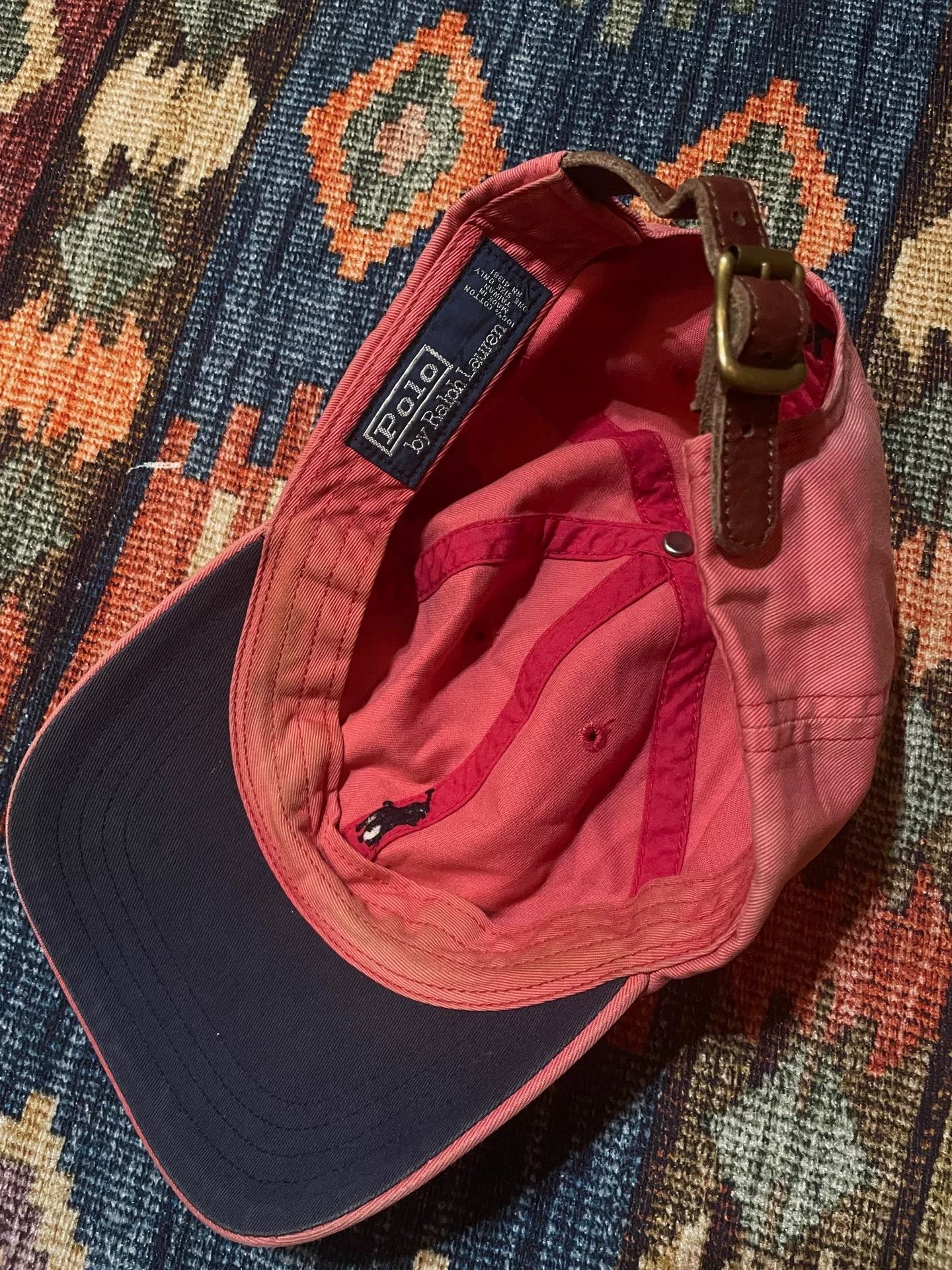 Polo Ralph Lauren Polo Ralph Lauren Washed Pink Baseball Cap Size ONE SIZE - 6 Thumbnail