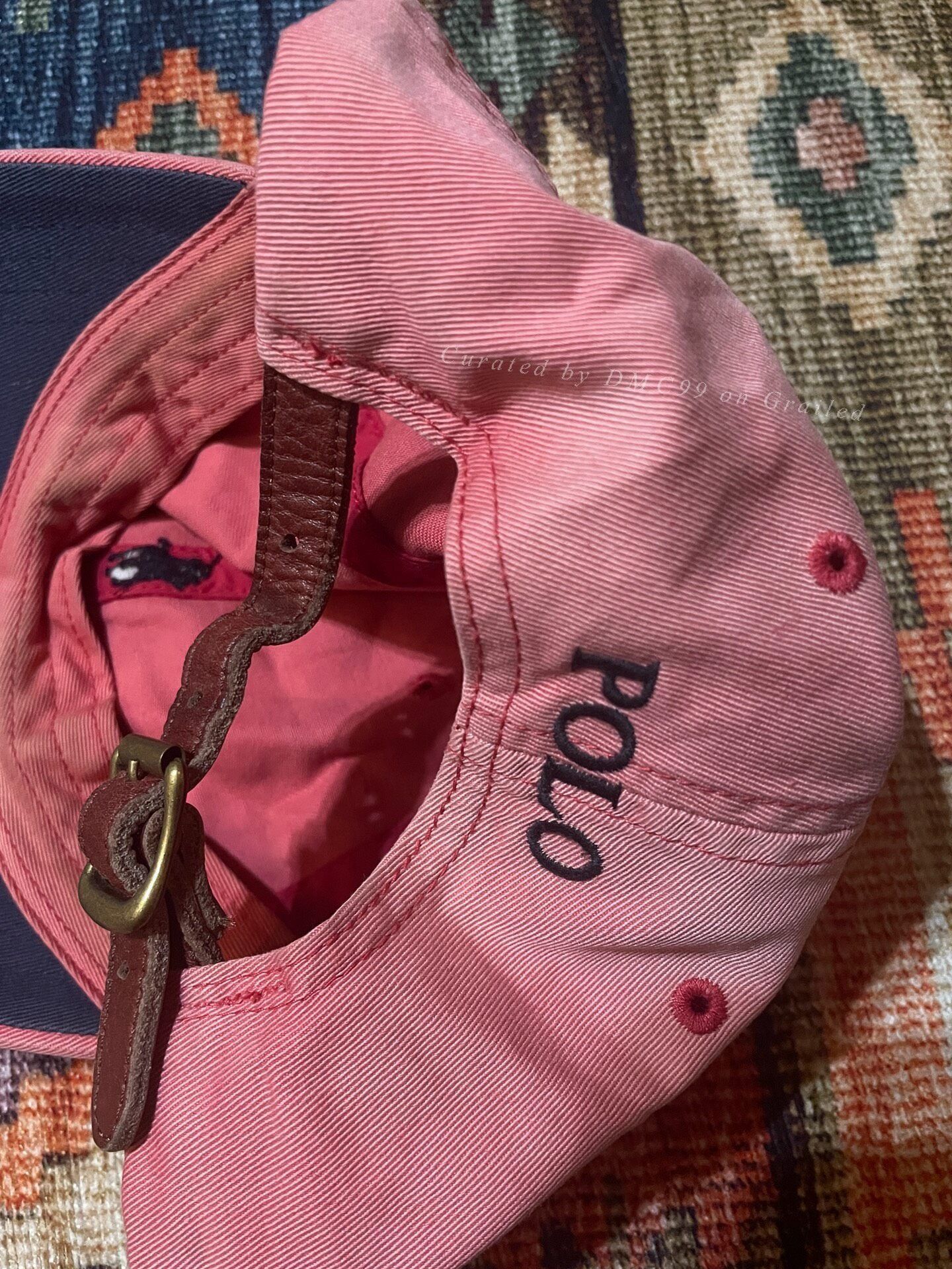 Polo Ralph Lauren Polo Ralph Lauren Washed Pink Baseball Cap Size ONE SIZE - 5 Thumbnail