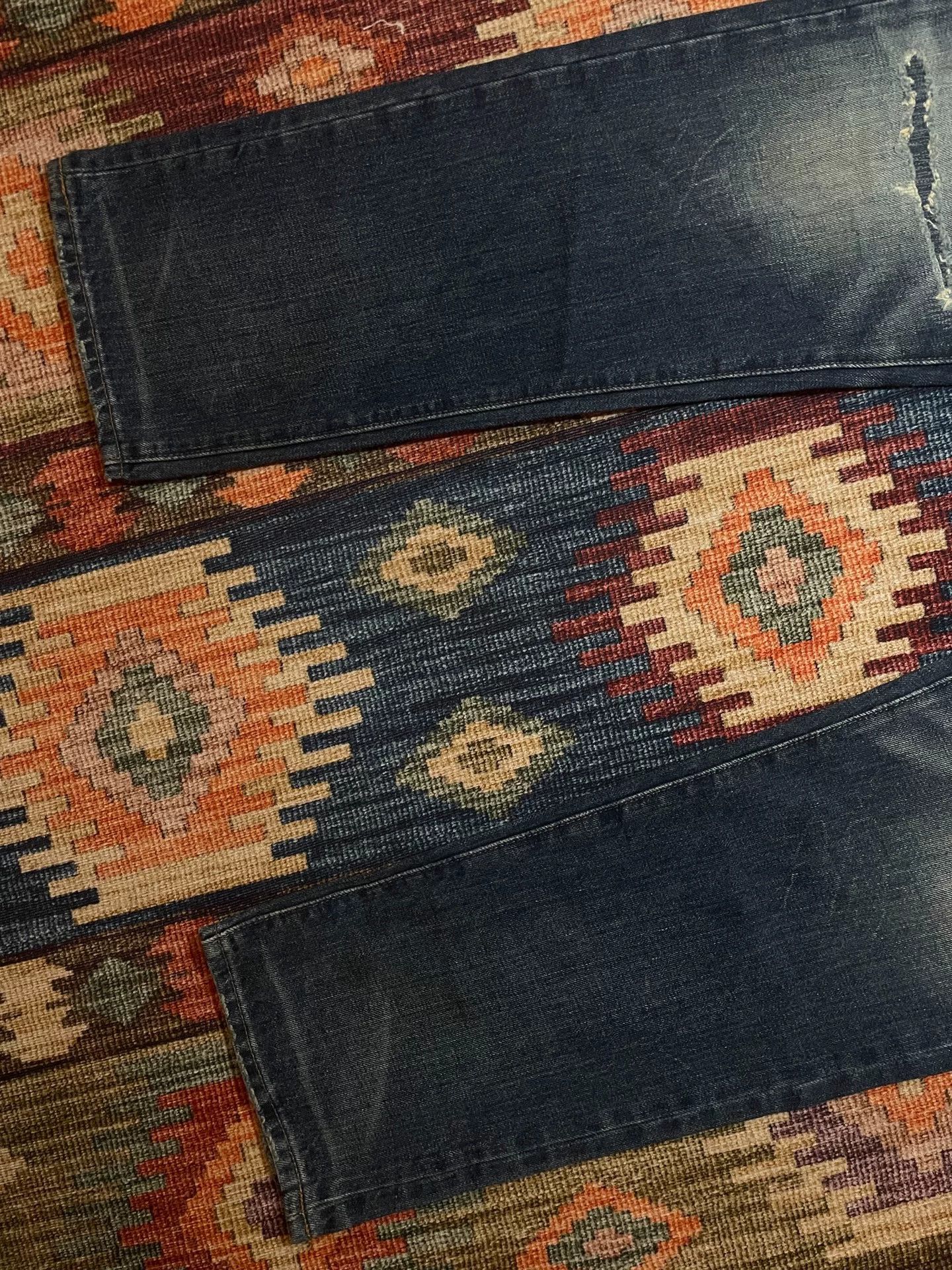 RRL Ralph Lauren RRL Vintage Mexico Washed Distressed Jeans Size US 36 / EU 52 - 6 Thumbnail