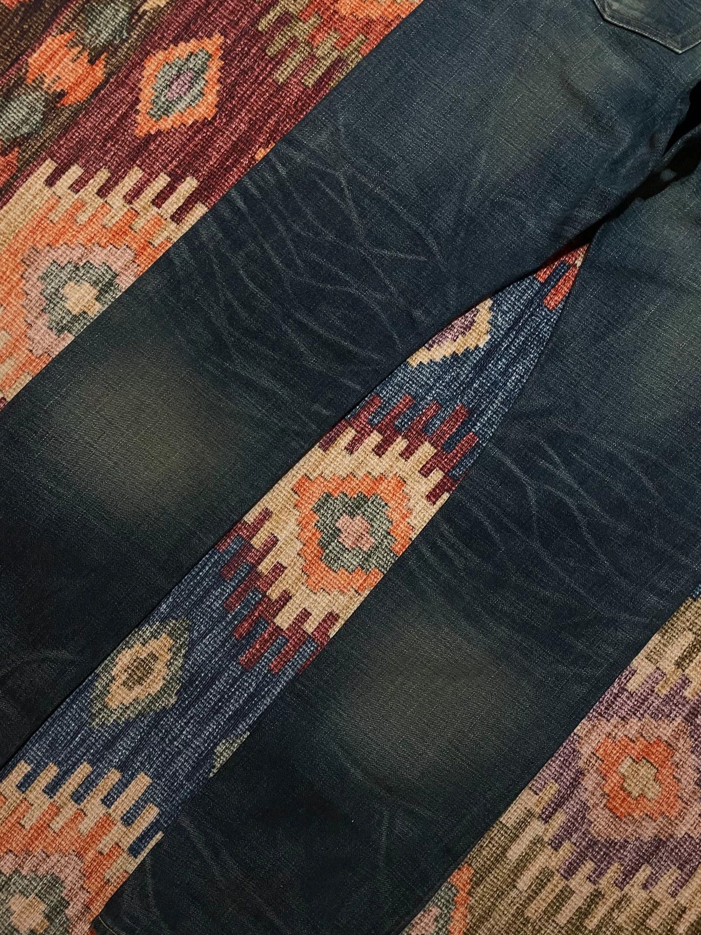 RRL Ralph Lauren RRL American-Made Yellow Mud Washed Jeans Size US 30 / EU 46 - 8 Thumbnail