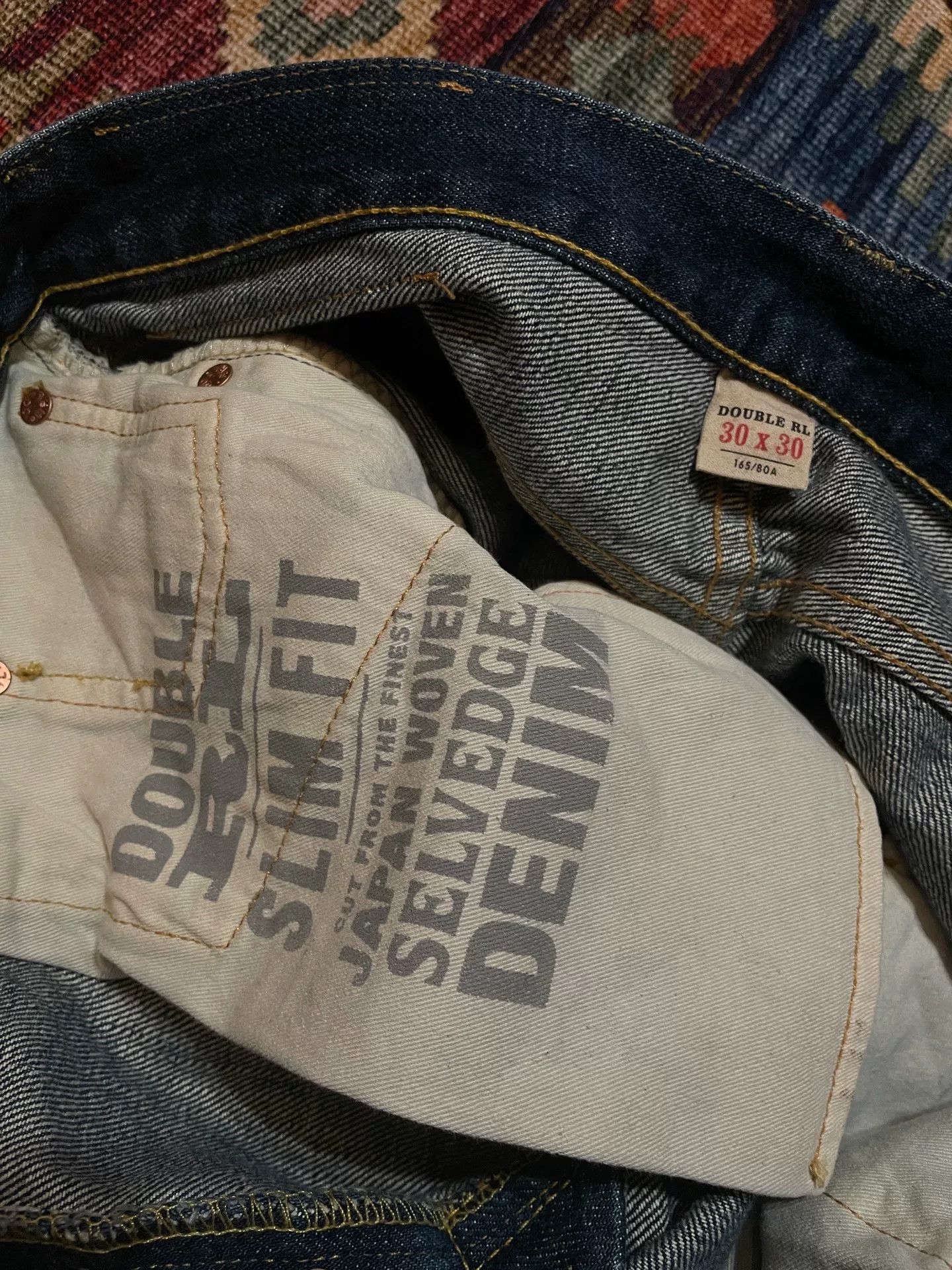 RRL Ralph Lauren RRL American-Made Yellow Mud Washed Jeans Size US 30 / EU 46 - 4 Thumbnail