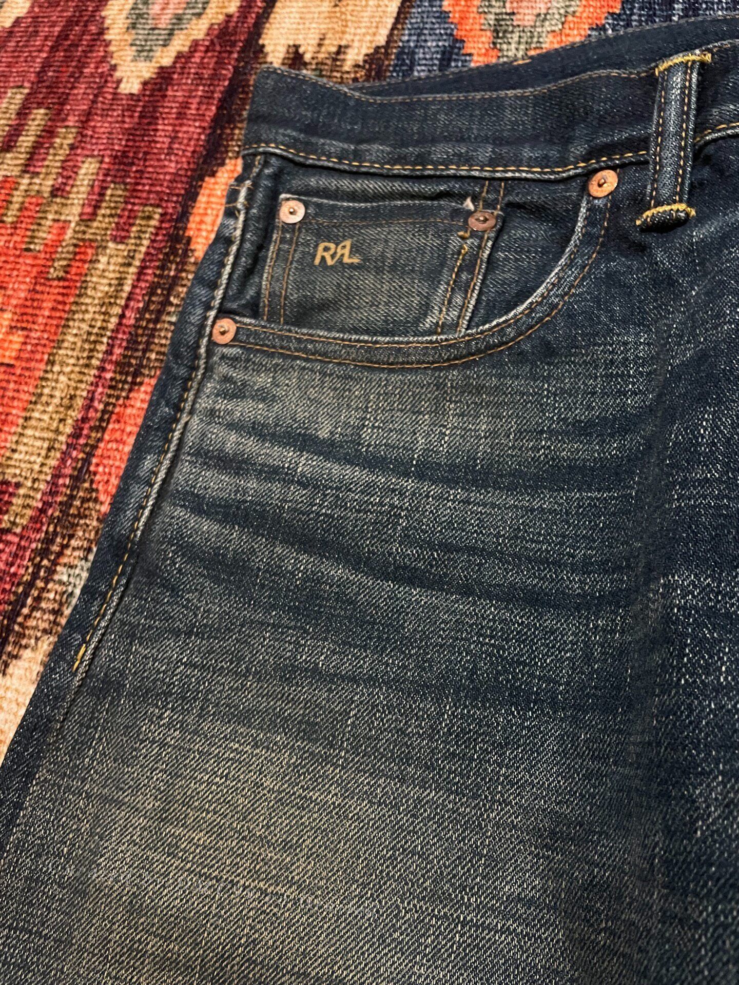 RRL Ralph Lauren RRL American-Made Yellow Mud Washed Jeans Size US 30 / EU 46 - 6 Thumbnail