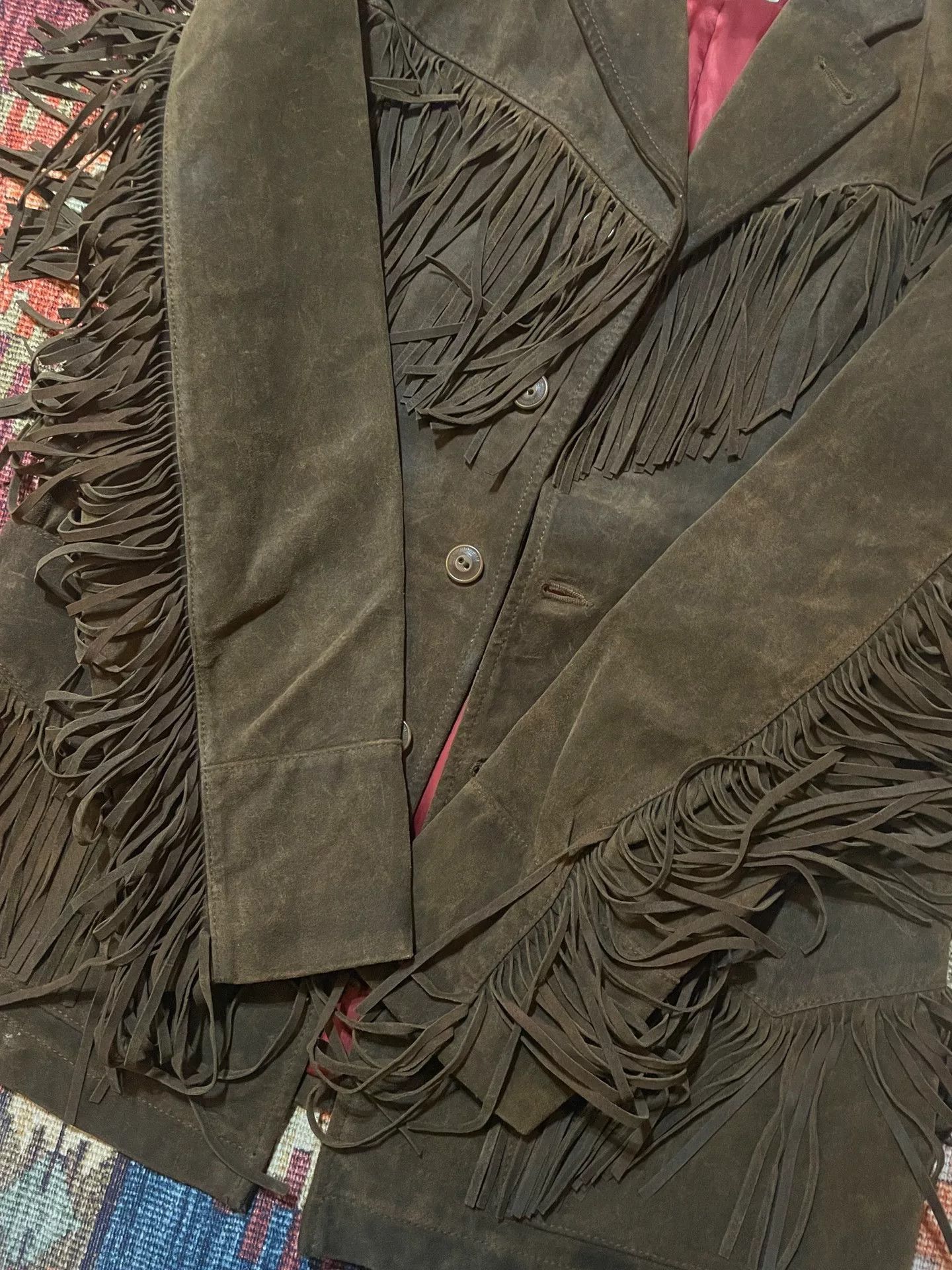 RRL Ralph Lauren RRL Western Fringe Leather Blazer Size US M / EU 48-50 / 2 - 5 Thumbnail