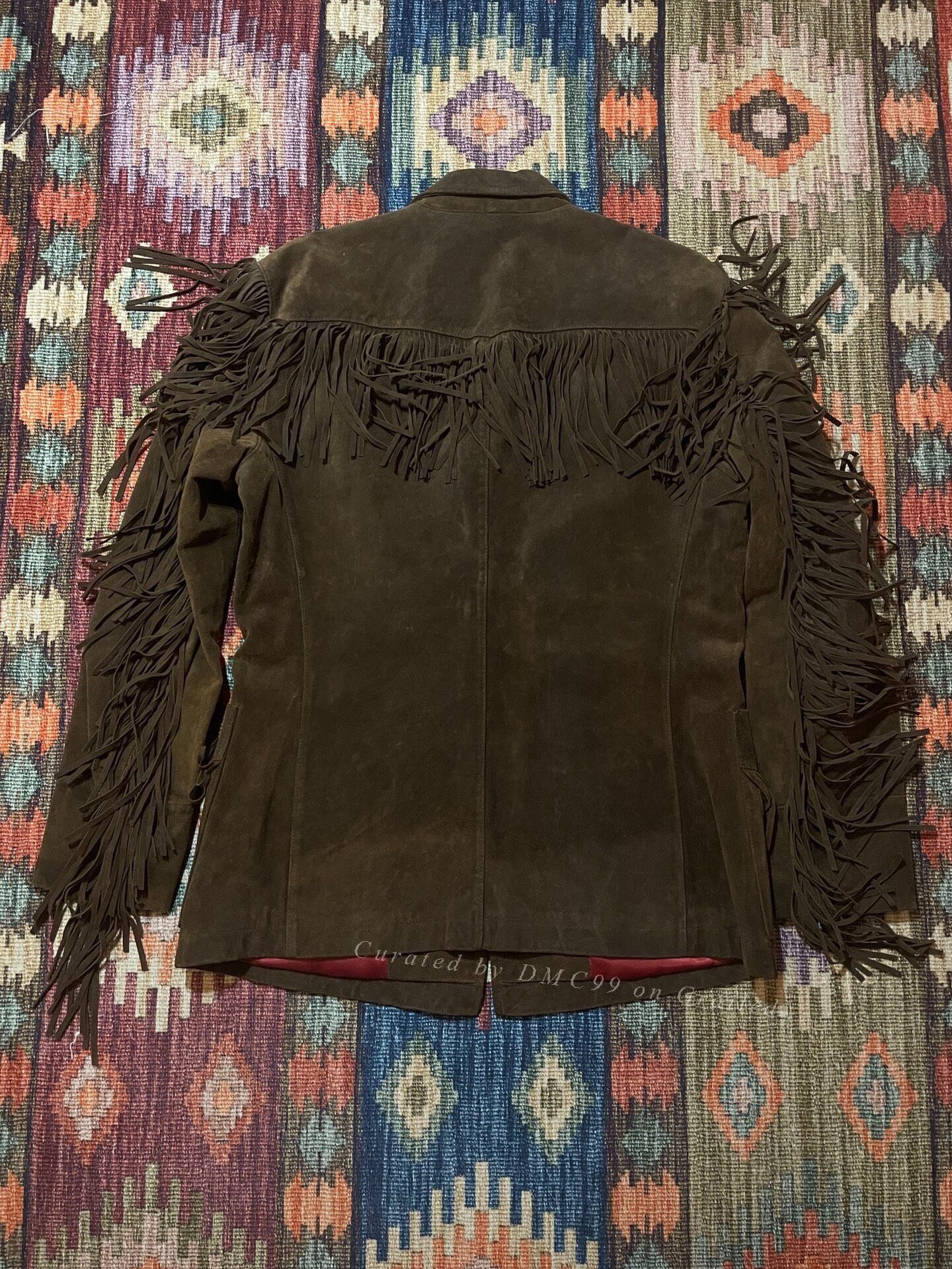 RRL Ralph Lauren RRL Western Fringe Leather Blazer Size US M / EU 48-50 / 2 - 2 Thumbnail