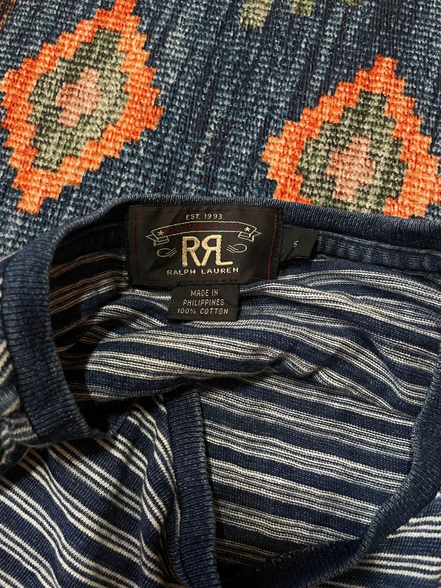 RRL Ralph Lauren RRL Stripe Pocket Short Sleeve T-shirt S Size US S / EU 44-46 / 1 - 3 Thumbnail