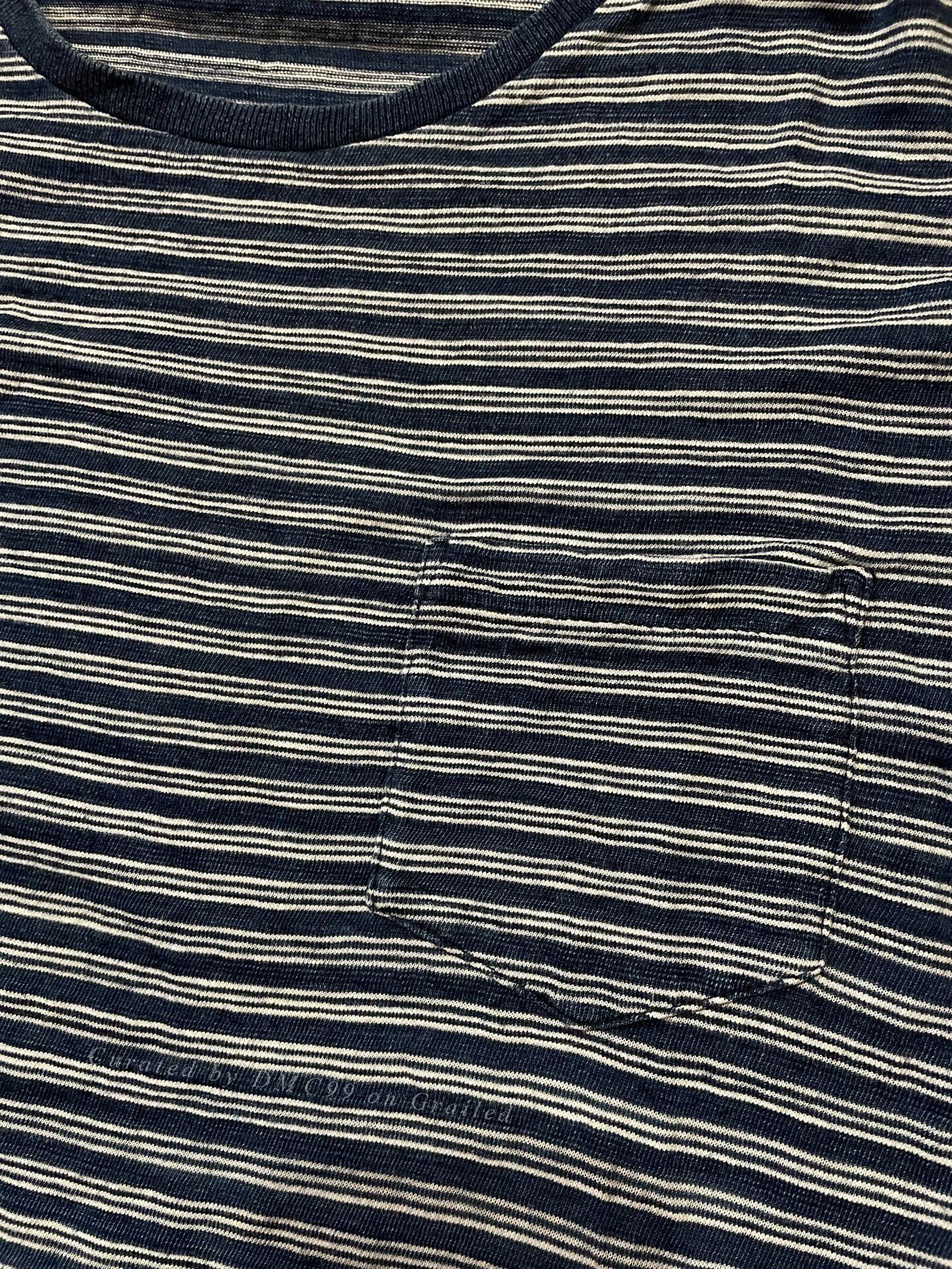 RRL Ralph Lauren RRL Stripe Pocket Short Sleeve T-shirt S Size US S / EU 44-46 / 1 - 4 Thumbnail