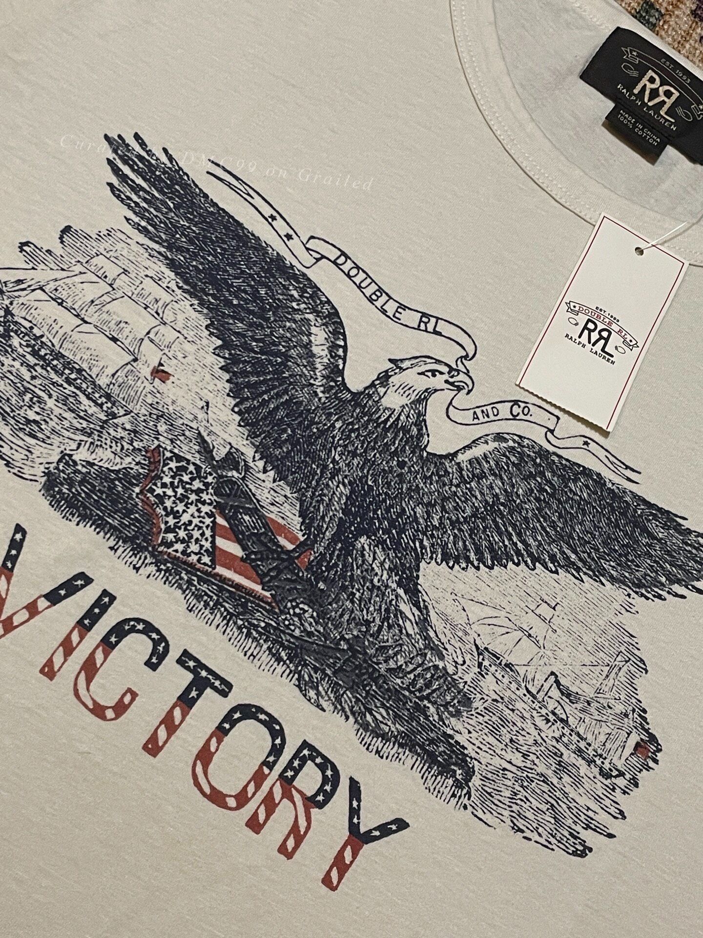RRL Ralph Lauren RRL Vintage Eagle Print T-Shirt Size US S / EU 44-46 / 1 - 4 Thumbnail
