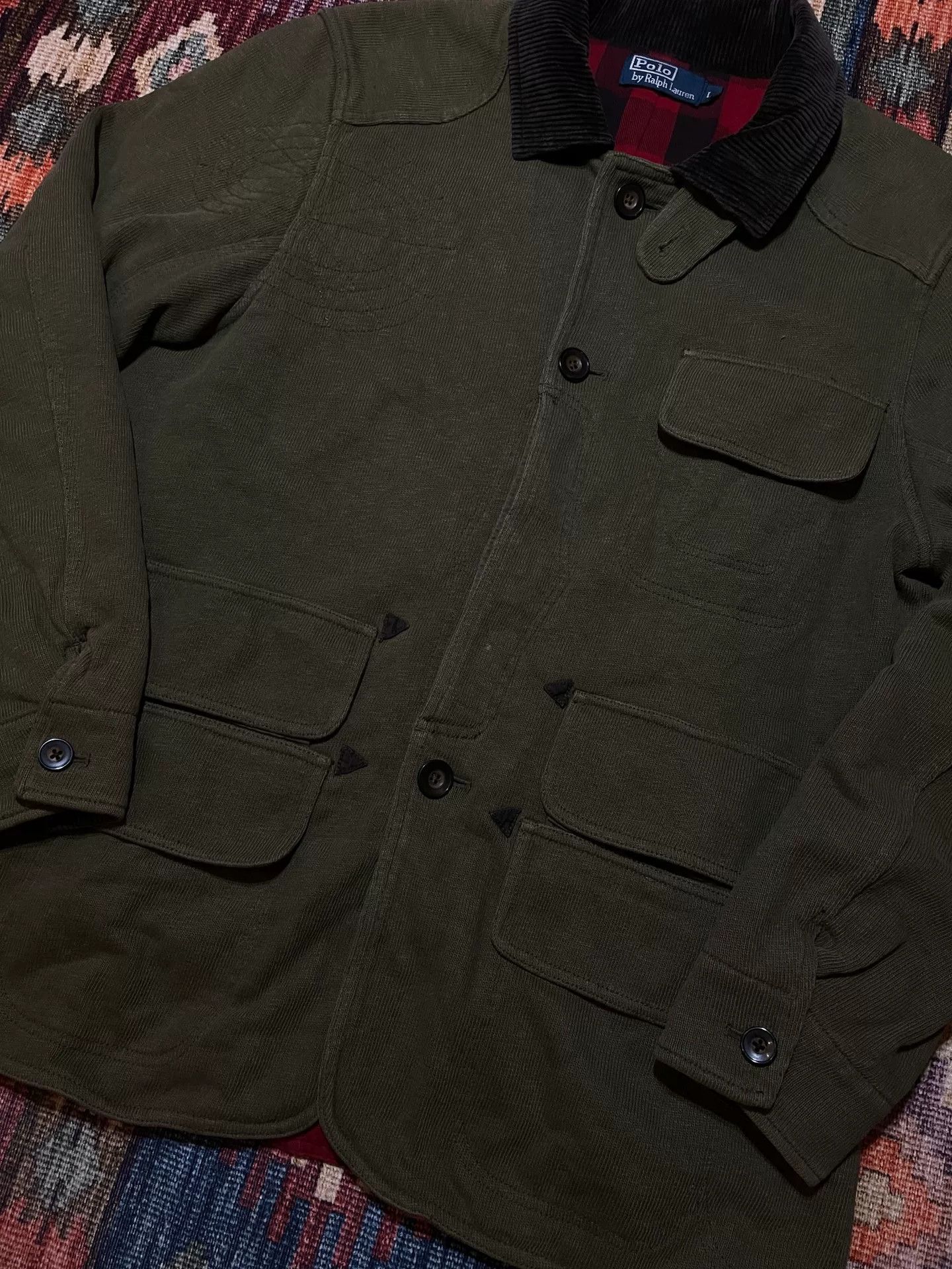 Ralph Lauren RALPH LAUREN Knit Multi-Pocket Hunting Jacket L Size US L / EU 52-54 / 3 - 3 Thumbnail