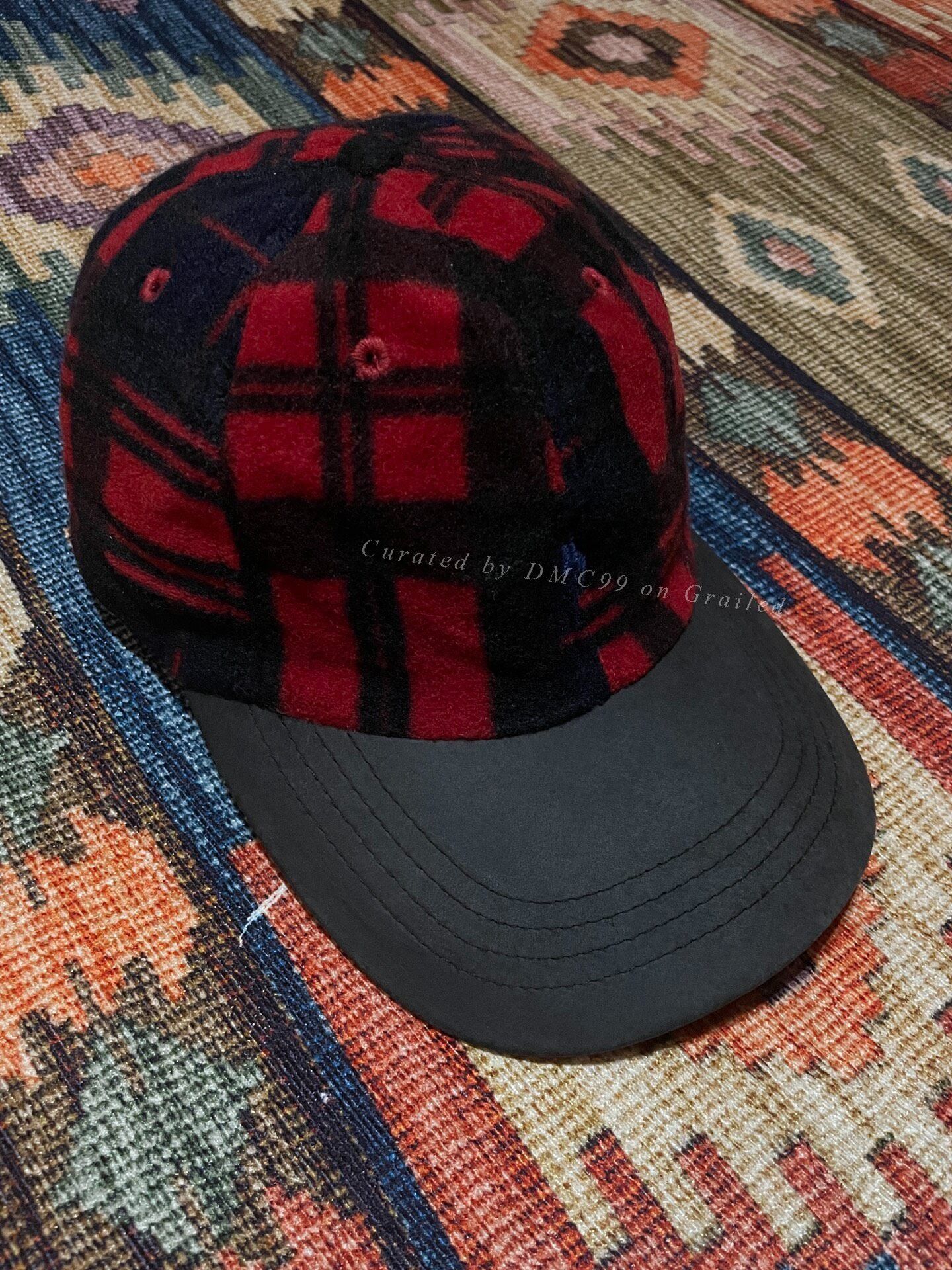 Polo Ralph Lauren Polo Ralph Lauren Plaid Wool Leather Brim Cap Size ONE SIZE - 2 Thumbnail