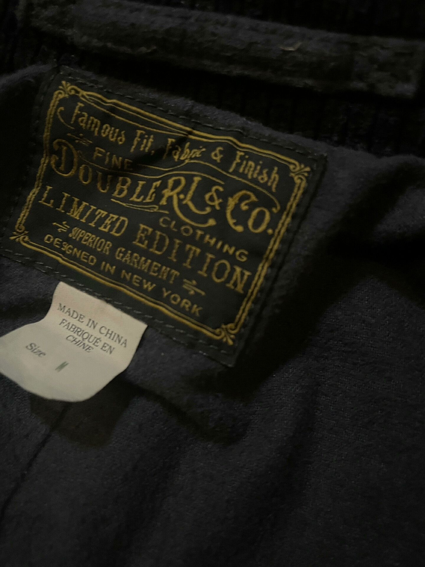 RRL Ralph Lauren RRL Double RL 2019 Limited Indigo Corduroy 740 Naval Coat Size US M / EU 48-50 / 2 - 6 Thumbnail
