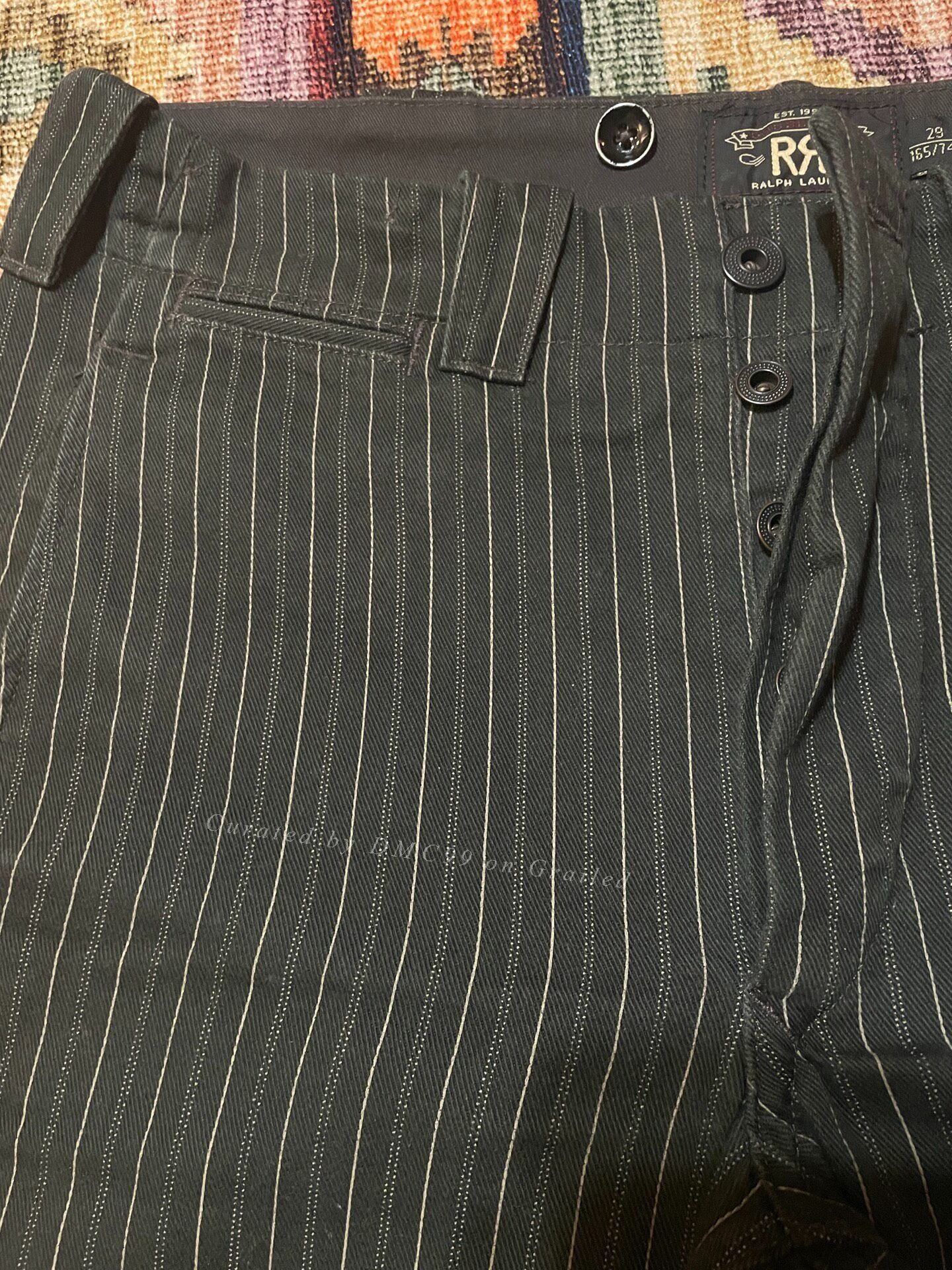 RRL Ralph Lauren RRL Rare Depp Washed Striped Cargo Pants Size US 29 - 3 Thumbnail
