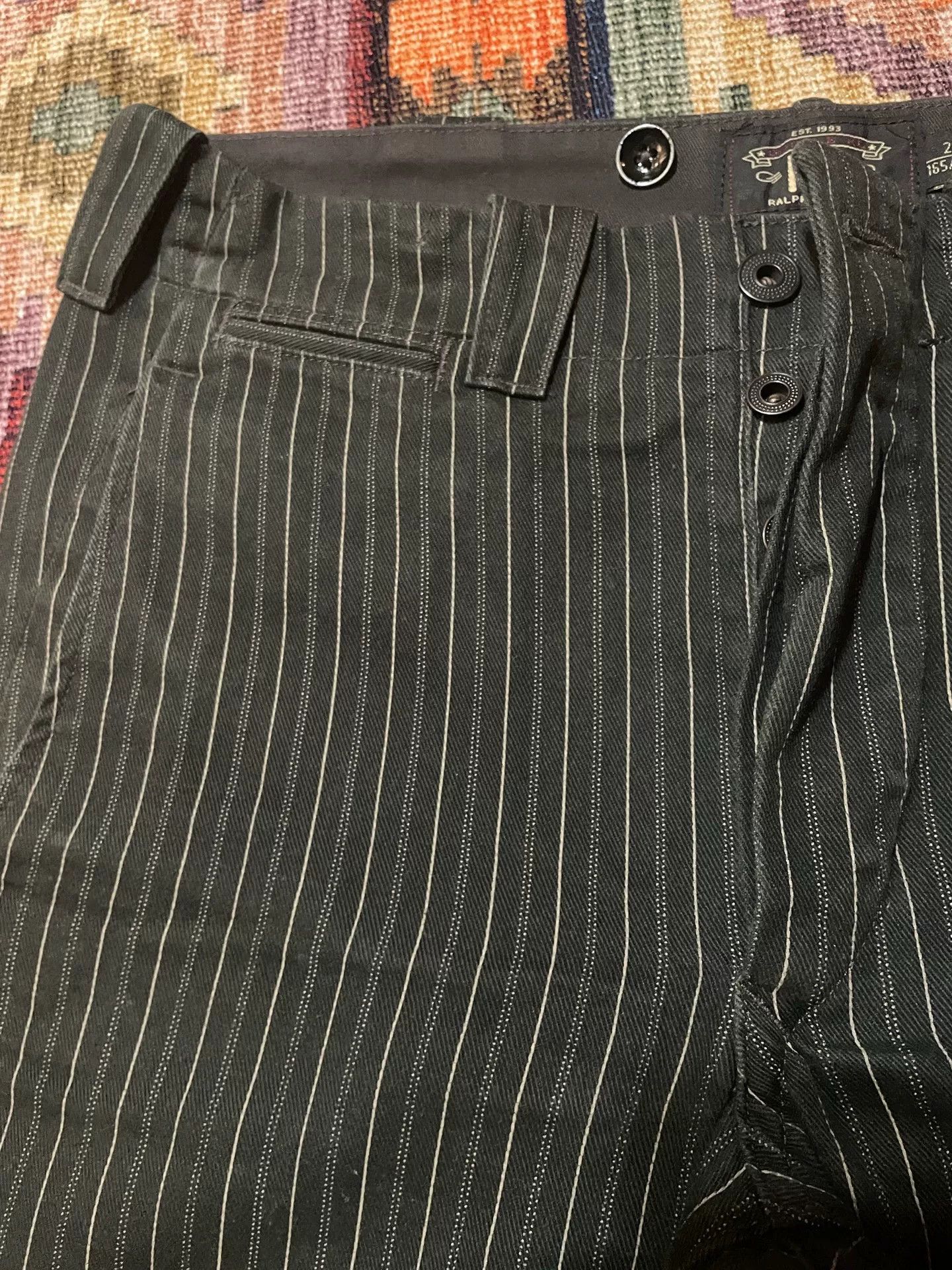 RRL Ralph Lauren RRL Rare Depp Washed Striped Cargo Pants Size US 29 - 4 Thumbnail