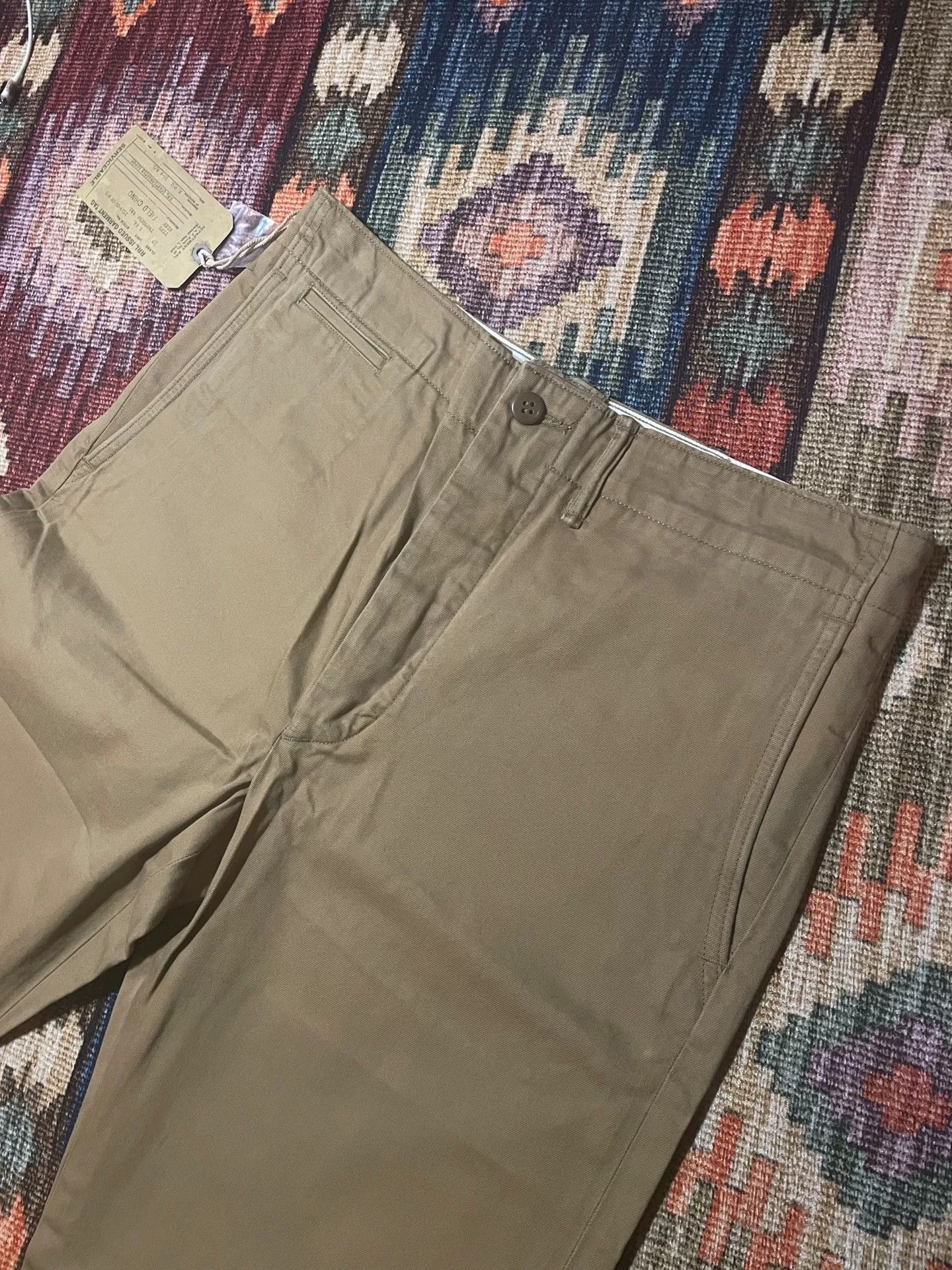 RRL Ralph Lauren RRL Vintage Beige Officer Pants 30.32 Size US 32 / EU 48 - 4 Thumbnail