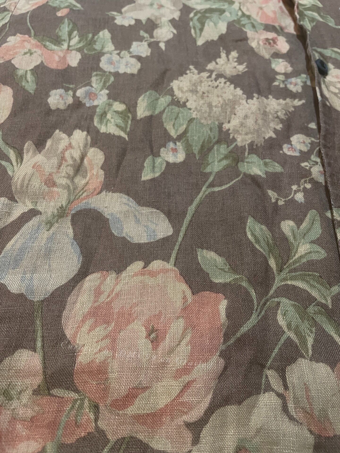 Ralph Lauren Ralph Lauren Purple Label Floral Linen Shirt Size US M / EU 48-50 / 2 - 4 Thumbnail