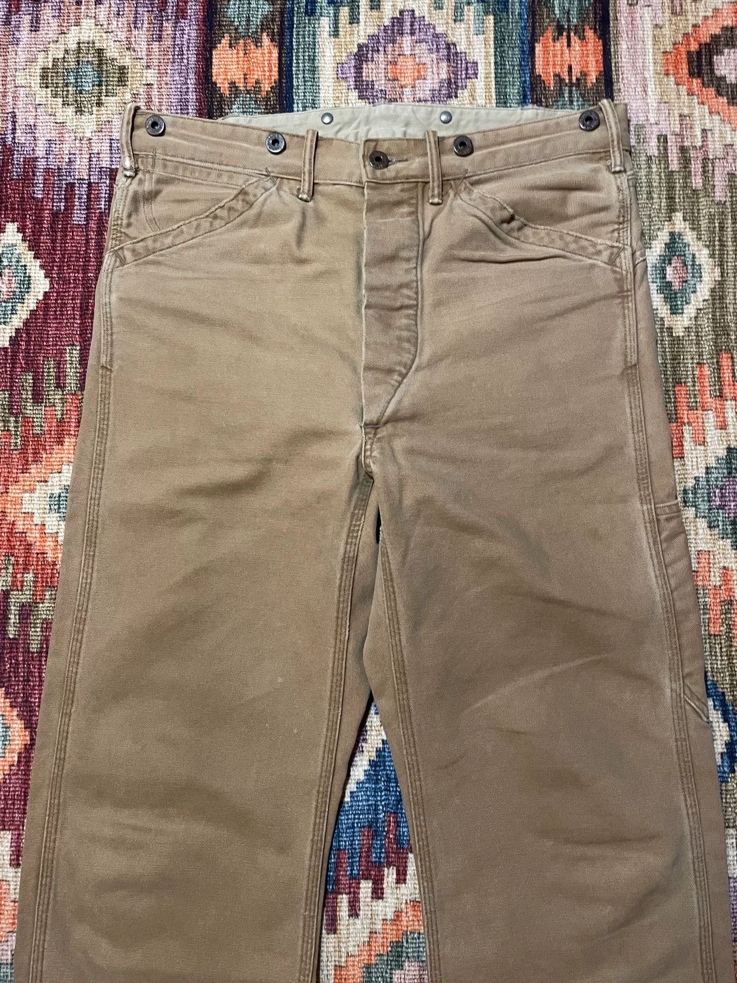 RRL Ralph Lauren RRL Vintage Logger Work Pants Size US 32 / EU 48 - 3 Thumbnail